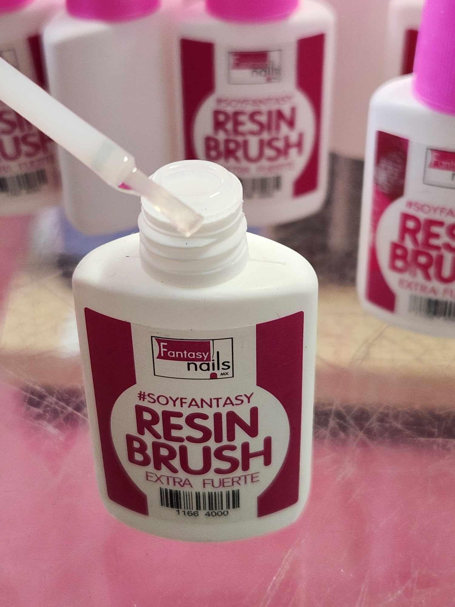 Fantasy Nails Resin Glue - Extra Strong 12ml Brush for DIY Nail Art