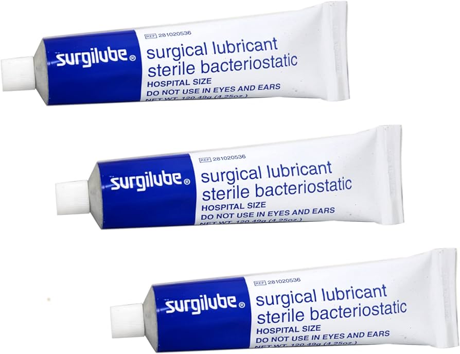 Surgilube Sterile Surgical Lubricant Jelly - 4.25 oz (125g) | Water-Based Personal & Medical Lubricant for Catheter, Ultrasound, Exams & Intimacy | Latex-Free, Hypoallergenic, Doctor Recommended