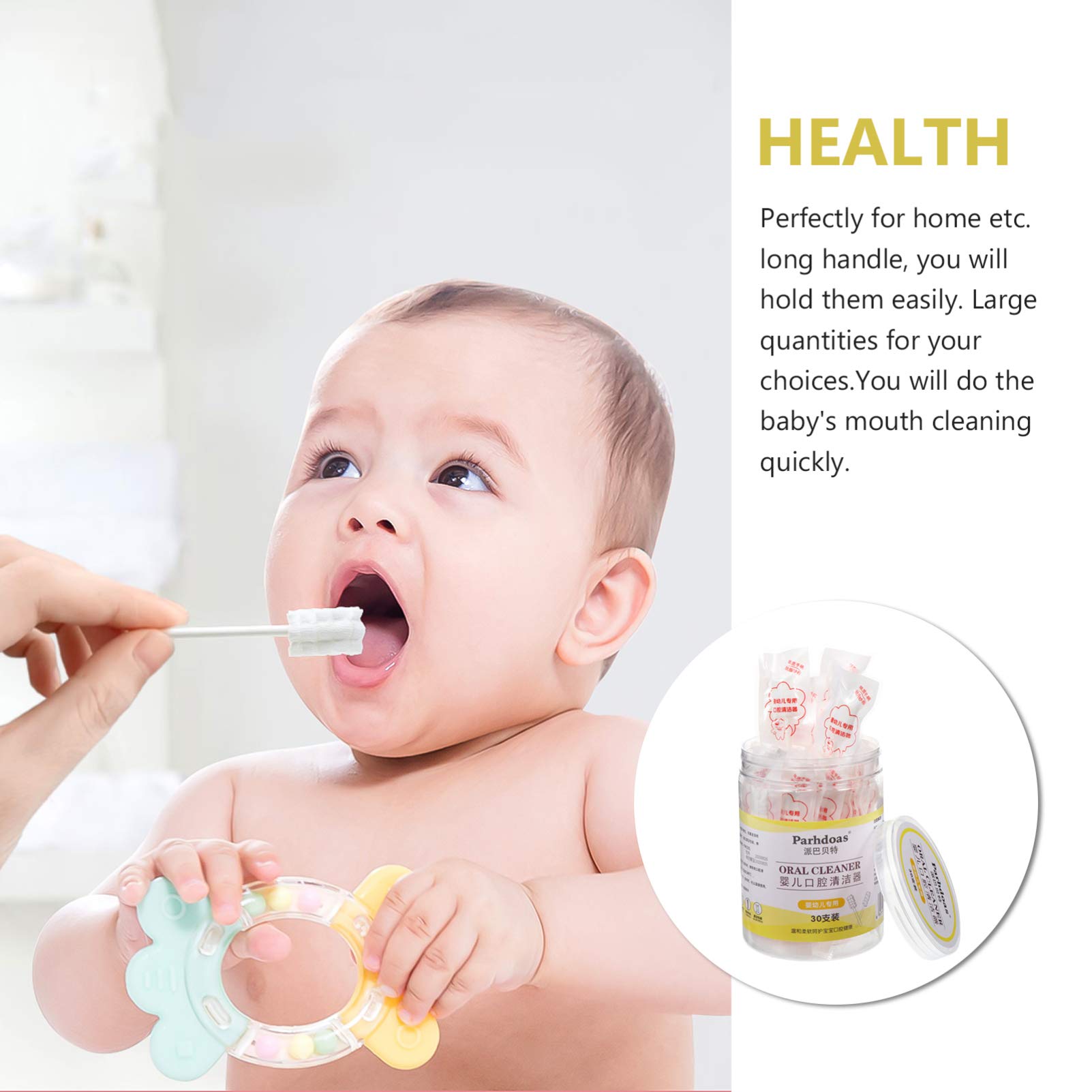 Disposable Tongue Cleaner & Toothbrush - 30pcs for Infant Oral Care - Perfect for Baby Hygiene & Travel