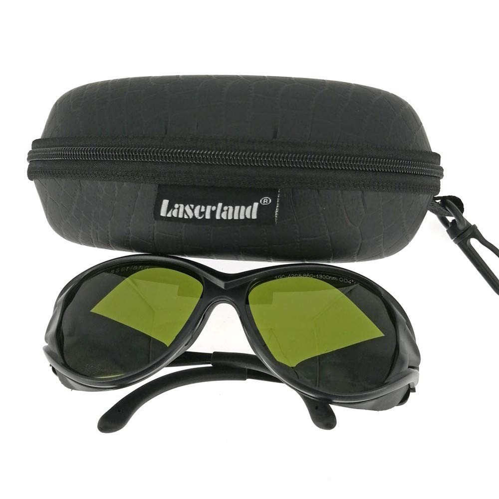 850nm 980nm 1064nm OD4+ OD6+ IR Infrared Laser Safety Goggles - CE T5-2 Certified Protective Eyewear for Fiber Laser Welding, Engraving & Cutting - Ideal for Industrial, Medical & Laboratory Laser Applications