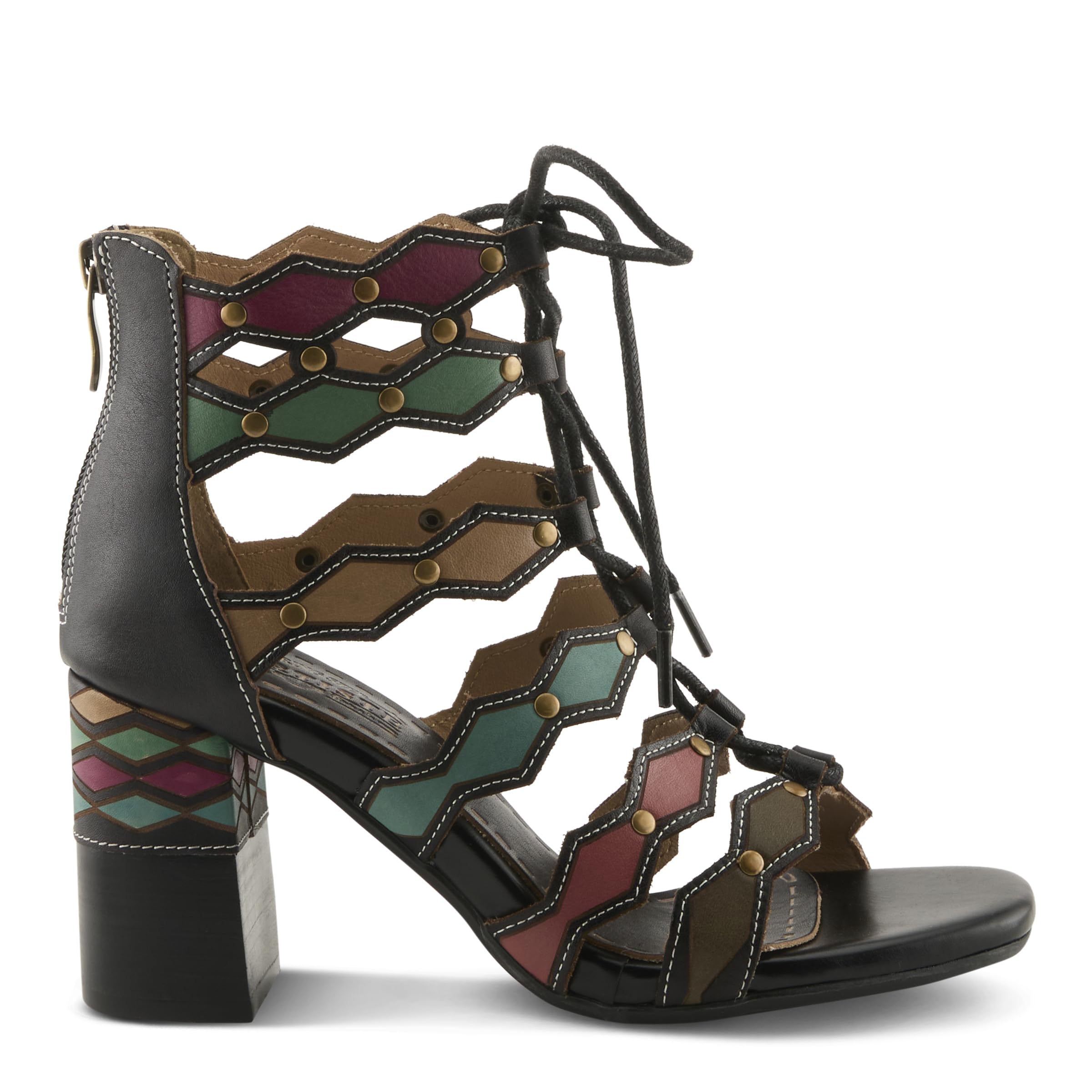Spring Step L'Artiste Women's Art Deco Sandals - Comfortable & Stylish Open-Toe Shoes for Summer, Beach, and Casual Outings