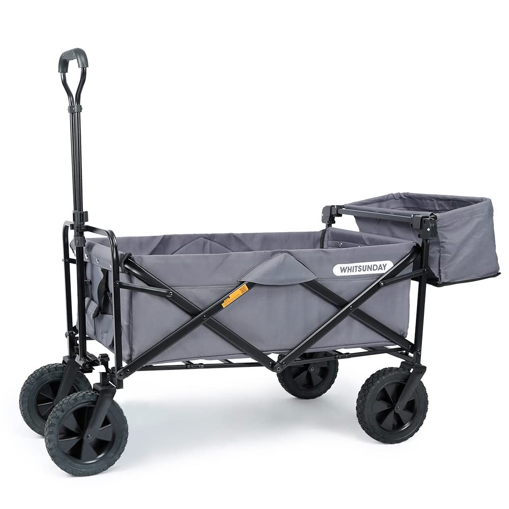 WHITSUNDAY Collapsible Folding Utility Wagon Cart with 8