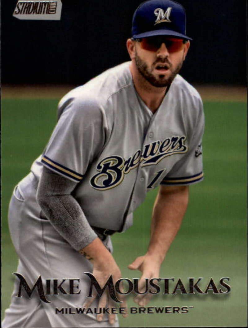 2019 Topps Stadium Club #228 Mike Moustakas Milwaukee Brewers Baseball Card - MLB Collectible, Sports Memorabilia for Trading & Display - Perfect for Baseball Fans, Card Collectors, and Gift Giving