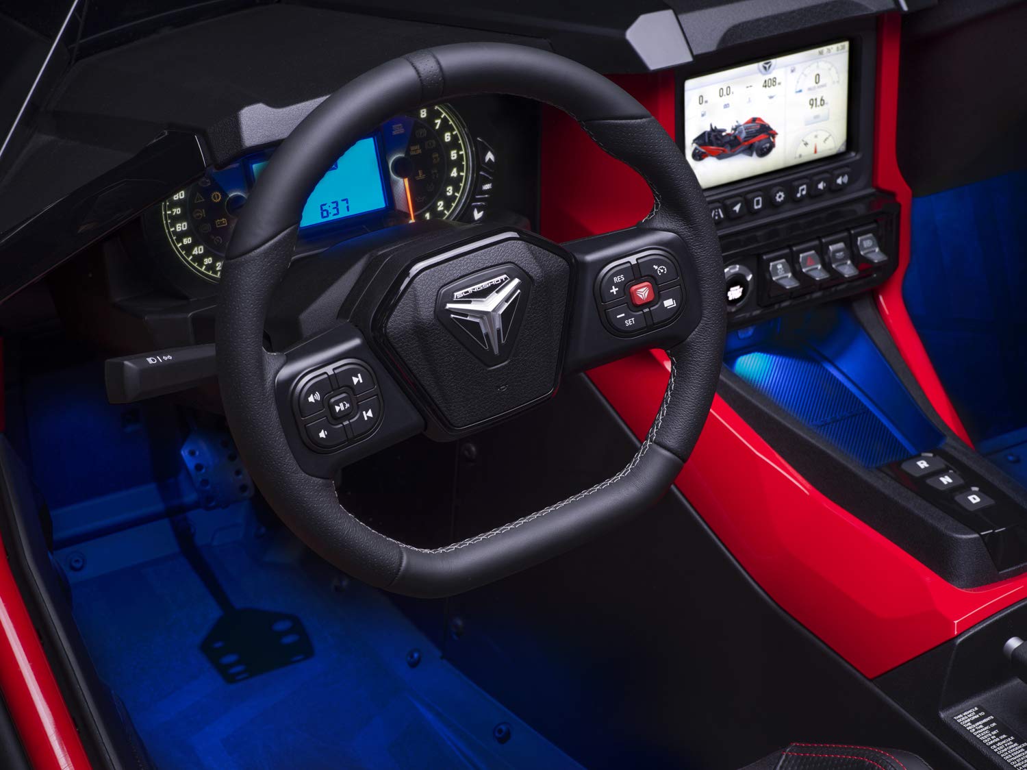 Polaris Slingshot LED Interior Light Kit - Custom Car Ambient Lighting for Enhanced Night Driving & Interior Styling - Perfect for Cars, Trucks, and Motorcycles