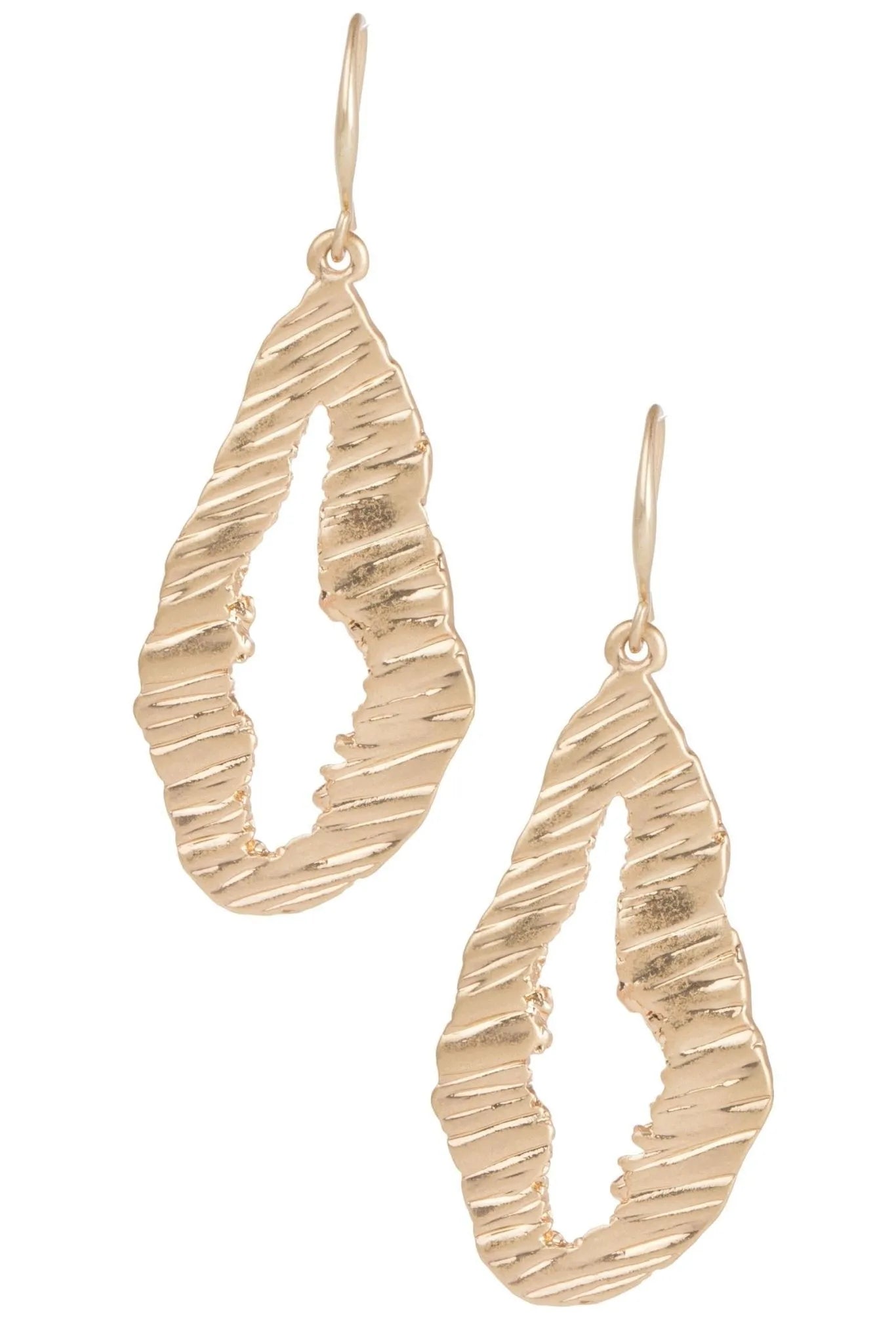 Elegant Ridge Statement Earrings for Women - Gold & Silver Hoop Earrings - Trendy Fashion Jewelry for Parties, Weddings & Everyday Wear