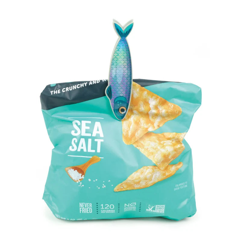 Fred Fish N' Clips Bag Clips - Colorful Kitchen Food Storage Clips for Chips, Snacks, and Bread Bags - Perfect for Home, Office, and Picnic Use