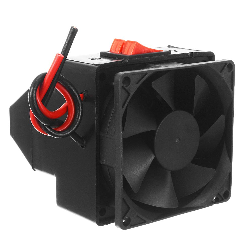 24V Portable Car Heater Fan - Fast Heating Windshield Defroster & Defogger for Winter - Auto Windscreen Demister - Perfect for Cold Weather Driving and Quick Defrosting