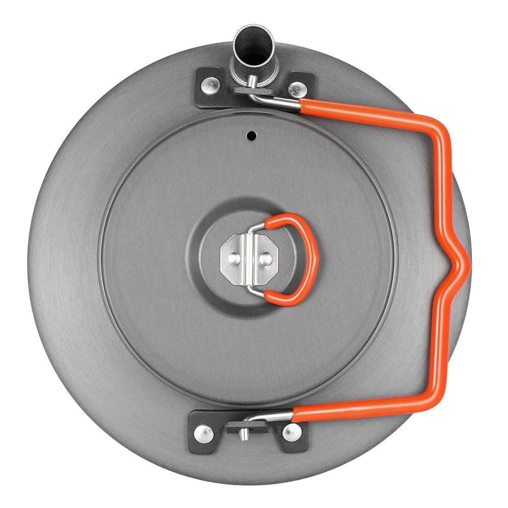 1.1L Lightweight Aluminum Alloy Camping Kettle - Portable Outdoor Teapot for Coffee, Tea & Hot Water - Perfect for Hiking, Backpacking & Picnics