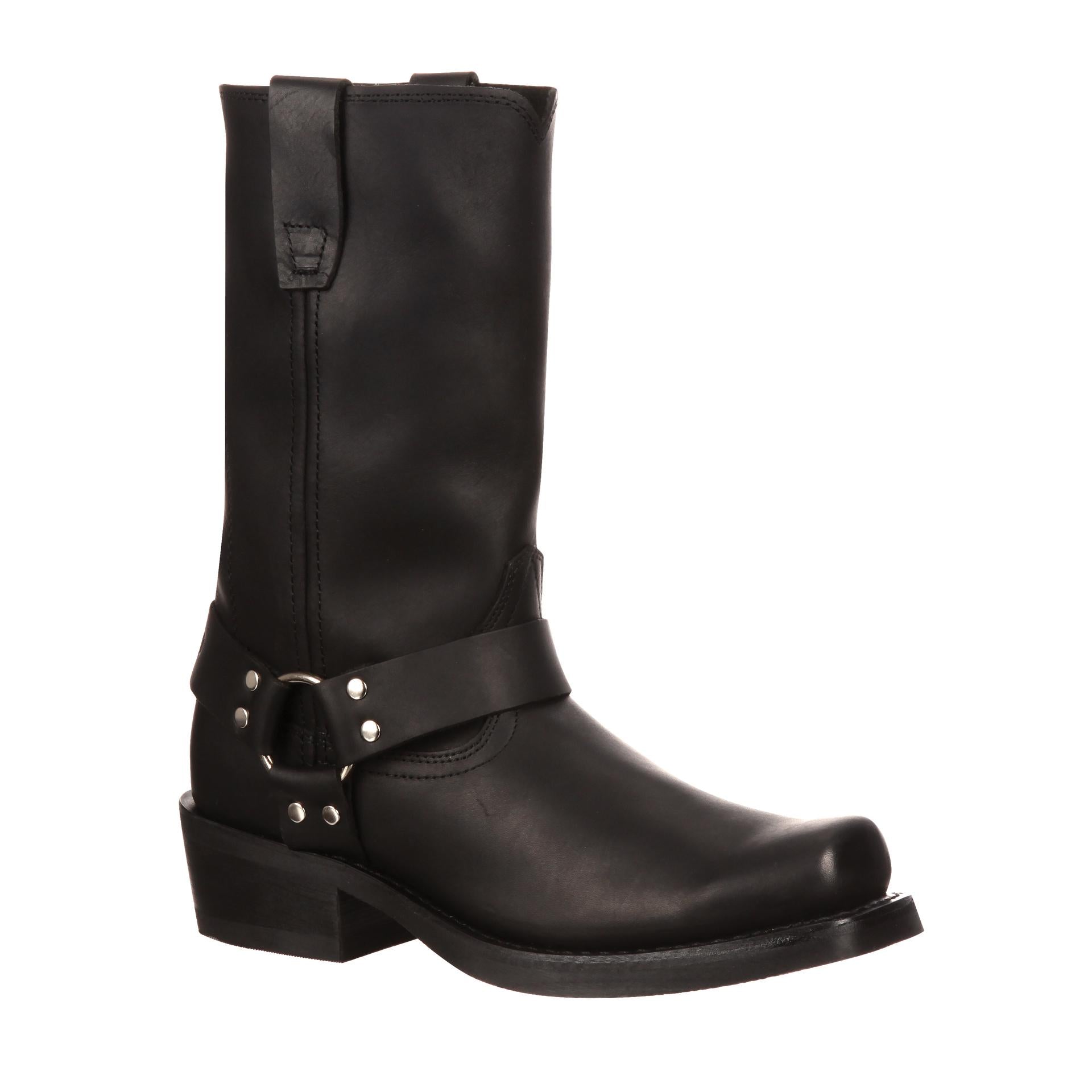 Durango Men's Harness Boots - Size 11, Black, Extra Wide (EE) - Western Cowboy Boots for Riding, Work & Outdoor Adventures