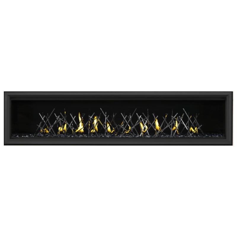 Napoleon Vector 74 Linear Direct Vent Gas Fireplace - LV74N | Modern Home Heating Solution for Living Rooms & Patios