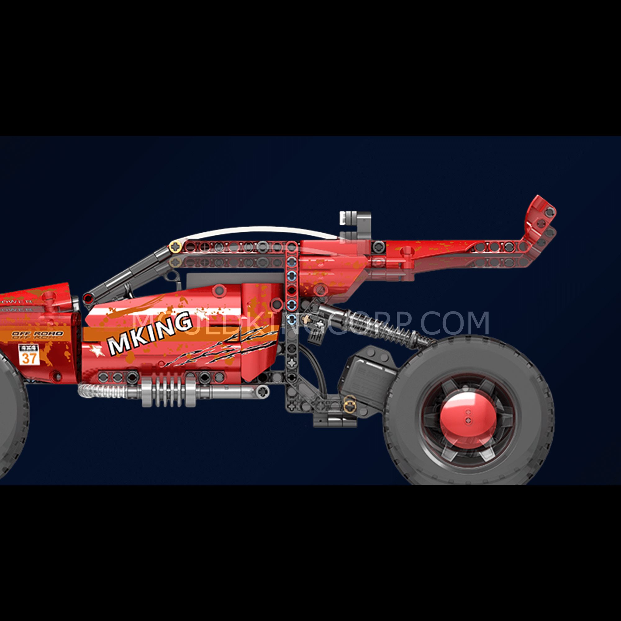 MOULD KING 18019B Hurricane Graffiti Buggy Remote Control Car Building Kit - 708 PCS STEM Toy for Kids & Adults | Perfect for Racing, Collecting & Creative Play