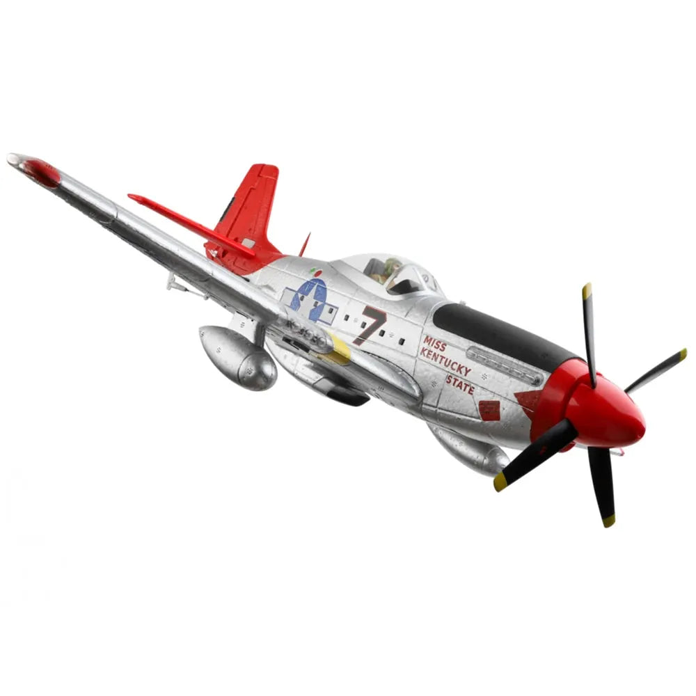 WLTOYS XK A280 560mm P51 Mustang RC Airplane - 2.4GHz 4CH EPP Fighter with 3D/6G System & LED Lights - Ready to Fly (RTF) - Perfect for Outdoor Flying, Aerial Stunts, and RC Hobby Enthusiasts
