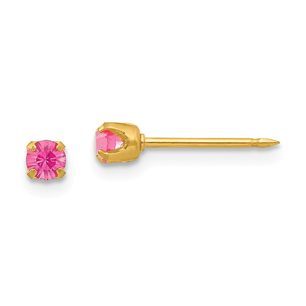 Sterling Silver 24K Gold Plated January Birthstone Crystal Earrings for Women – Perfect Gift for Birthday, Anniversary & Special Occasions