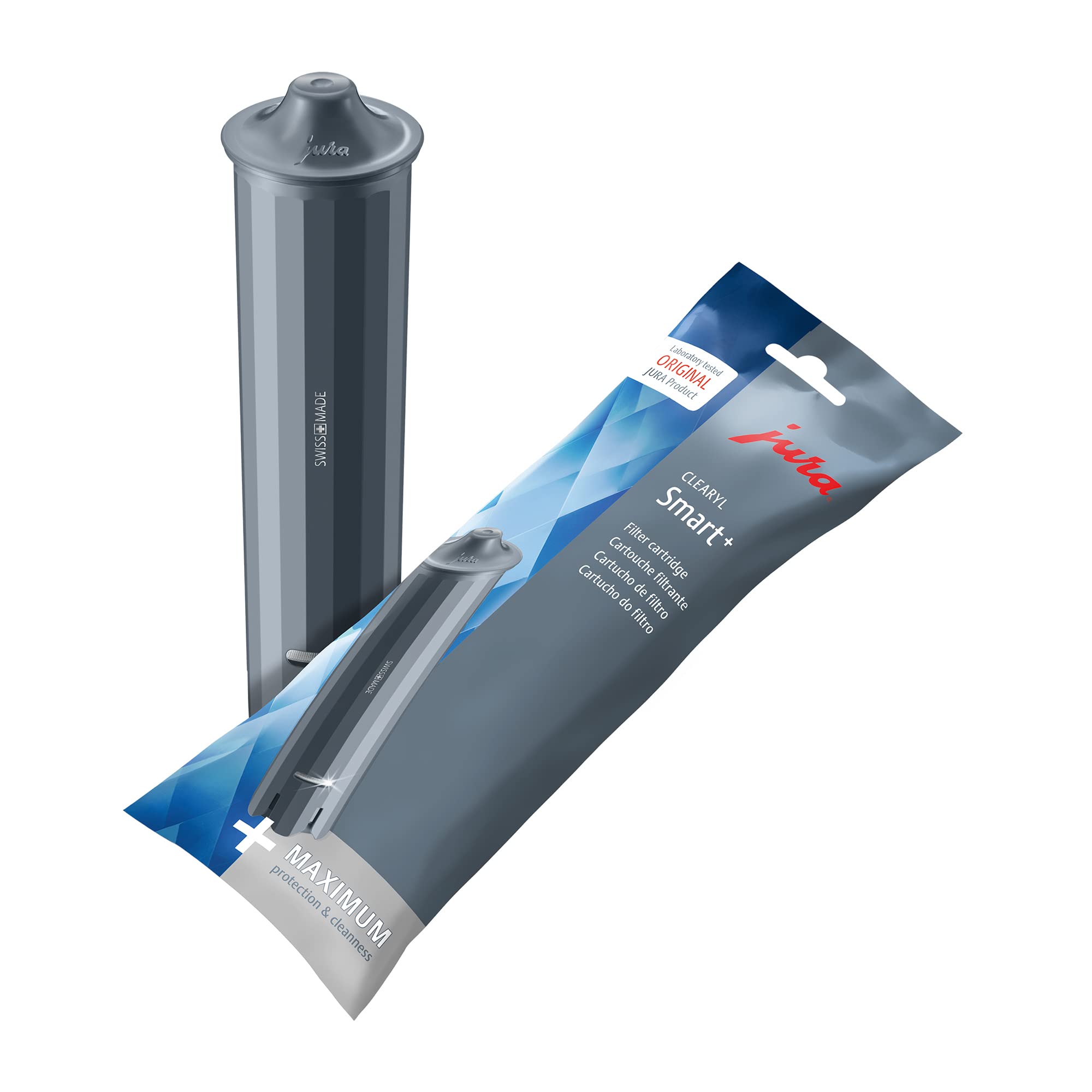 Jura 24234 CLEARYL Smart+ Water Filter Cartridge for Coffee Makers - Improve Coffee Taste & Machine Performance for Home & Office Use