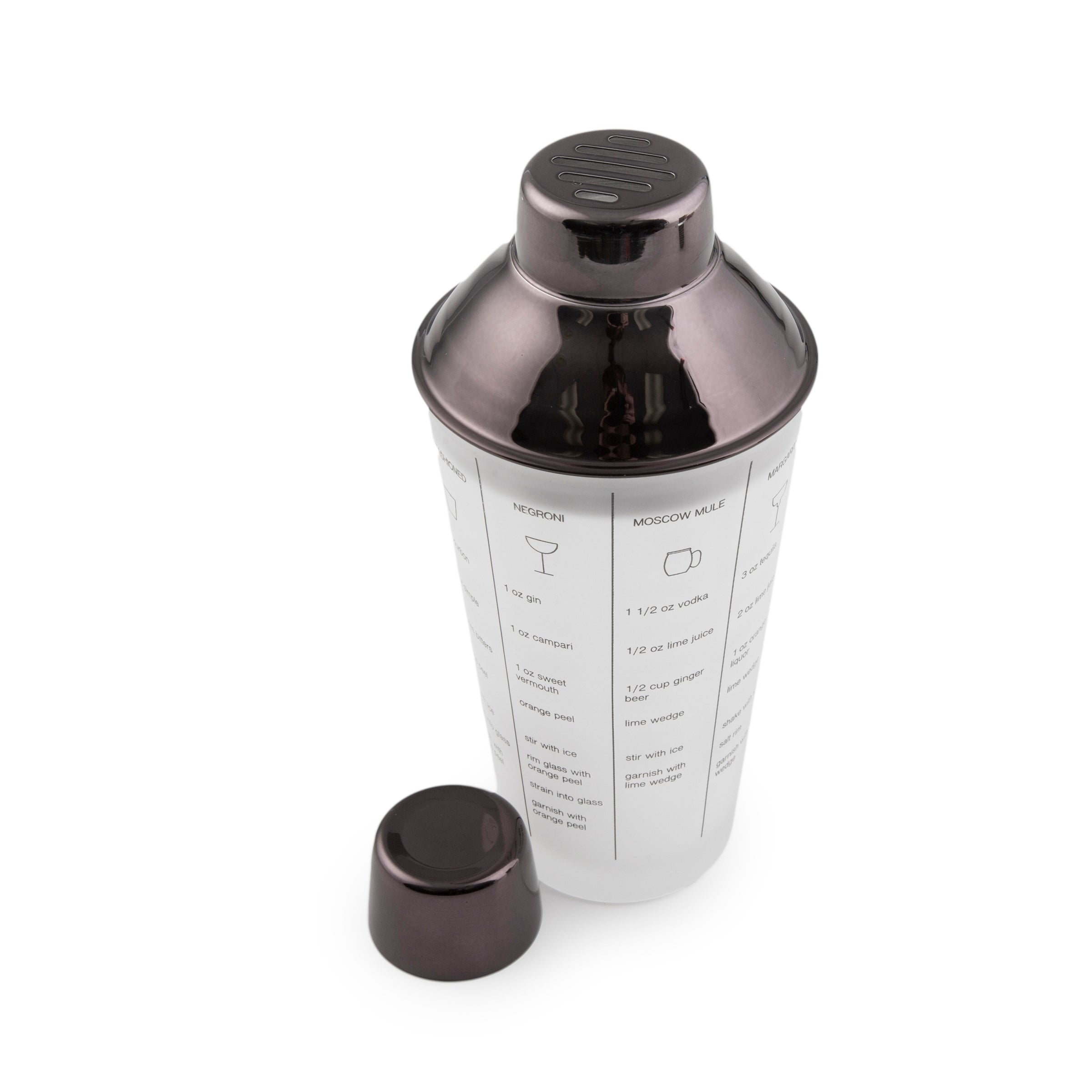 Professional 5-Piece Black Mixology Cocktail Shaker Set - Bar Tools for Home Bartenders & Cocktail Enthusiasts - Perfect for Parties, Home Bars & Mixing Classic Drinks