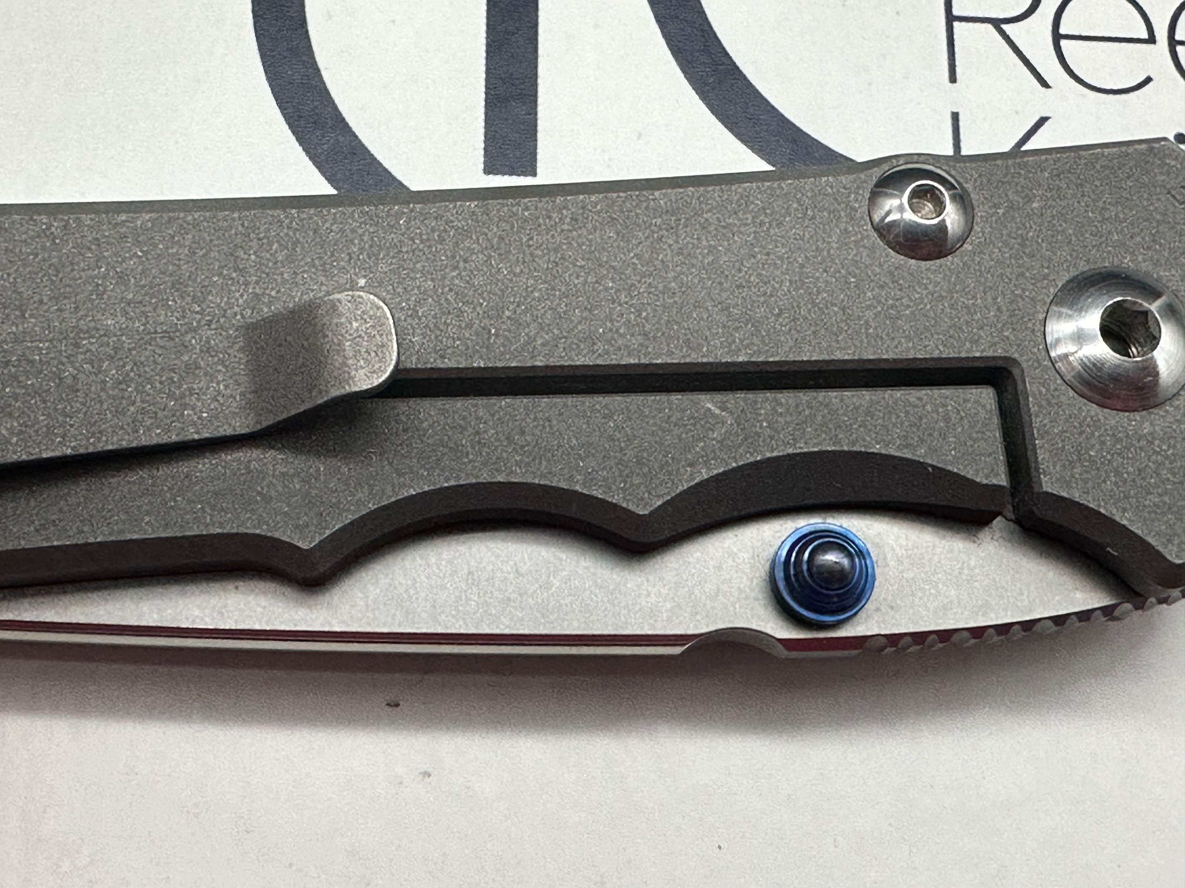 Chris Reeve Knives Large Inkosi Tanto Frame Lock Folding Knife - 3.5