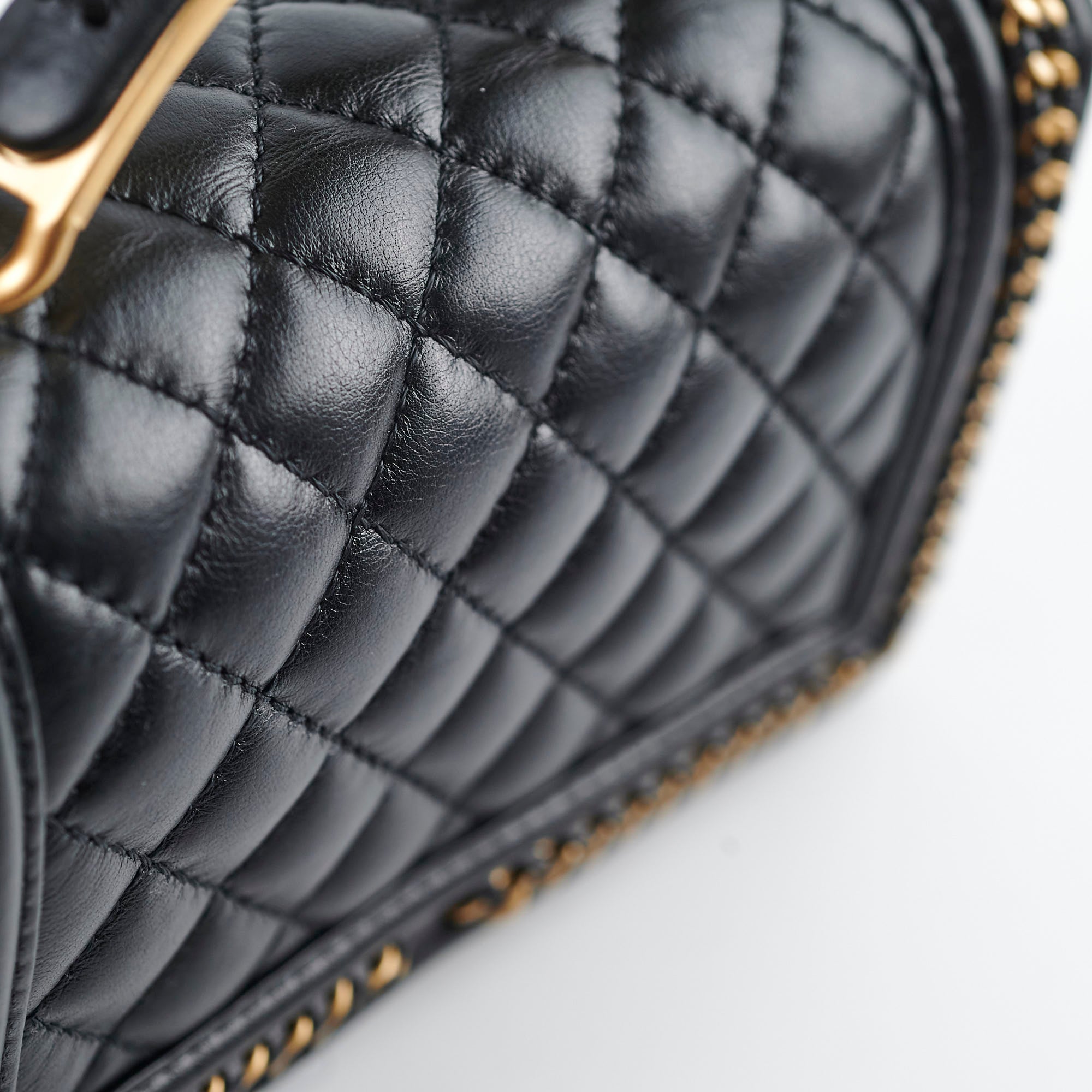 Chanel Boy Small Black Lambskin Leather Top Handle Bag with Microchip - Luxury Designer Handbag for Women, Perfect for Evening Events & Special Occasions