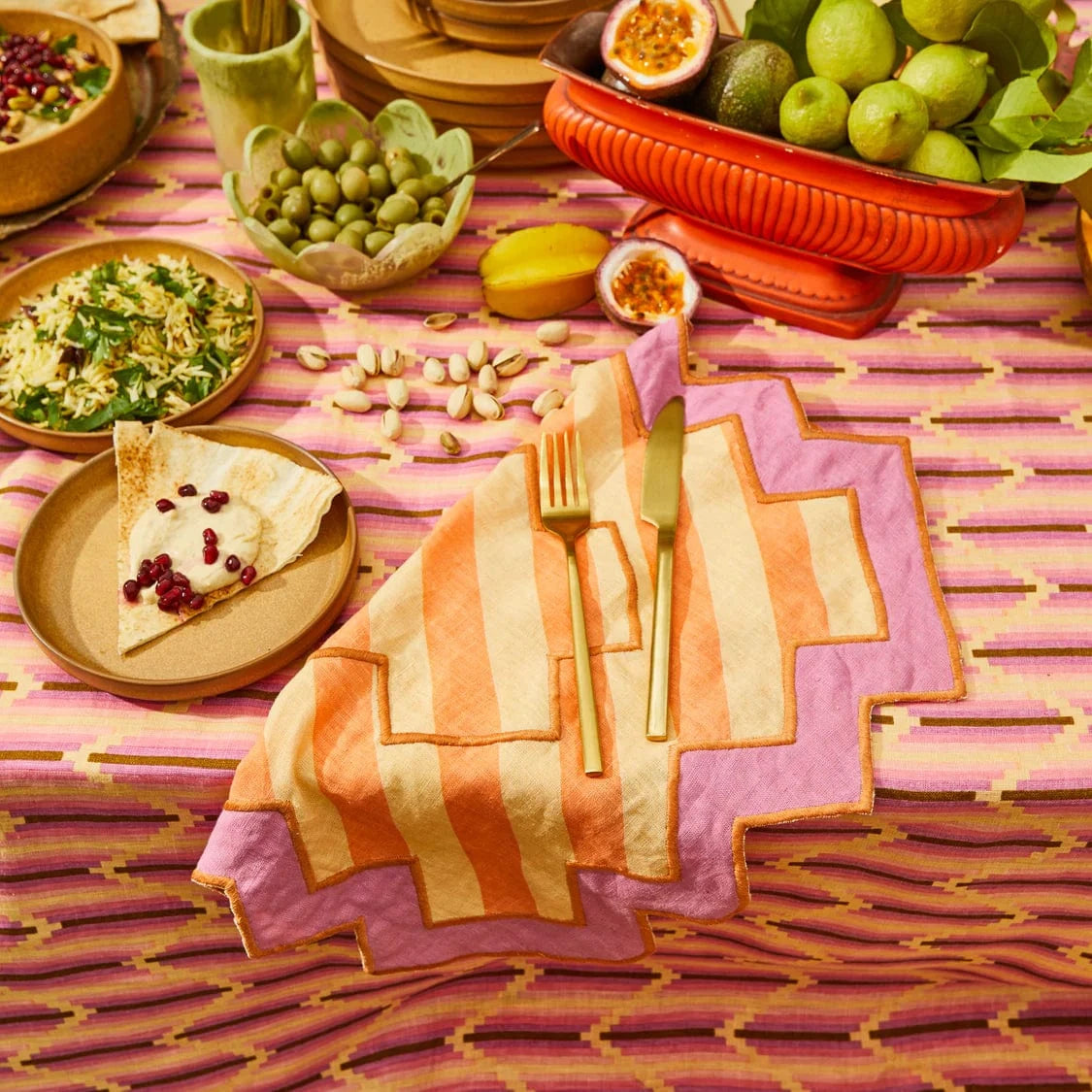 Jarita Napkin Set - Premium Cotton Napkins for Dining, Parties, and Home Decor | Perfect for Desert-Themed Events and Boho Chic Table Settings