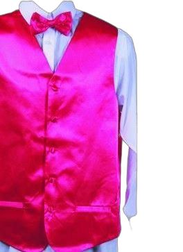 DANIEL ELLISSA Women's Solid Vest Set VS801 in Fuchsia - Stylish Outfit for Work, Office, and Casual Wear
