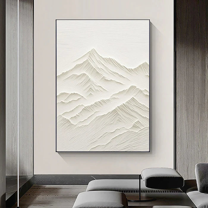3D Textured Plaster Wall Art - Minimalist Modern Home Decor for Living Room, Bedroom & Office | Abstract Sculpture Artwork #MM306