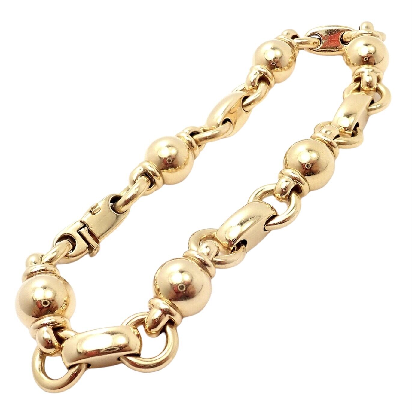 Authentic Vintage Chanel 18k Yellow Gold Classic Link Bracelet | Luxury Fashion Jewelry for Women | Perfect for Parties, Weddings & Special Occasions