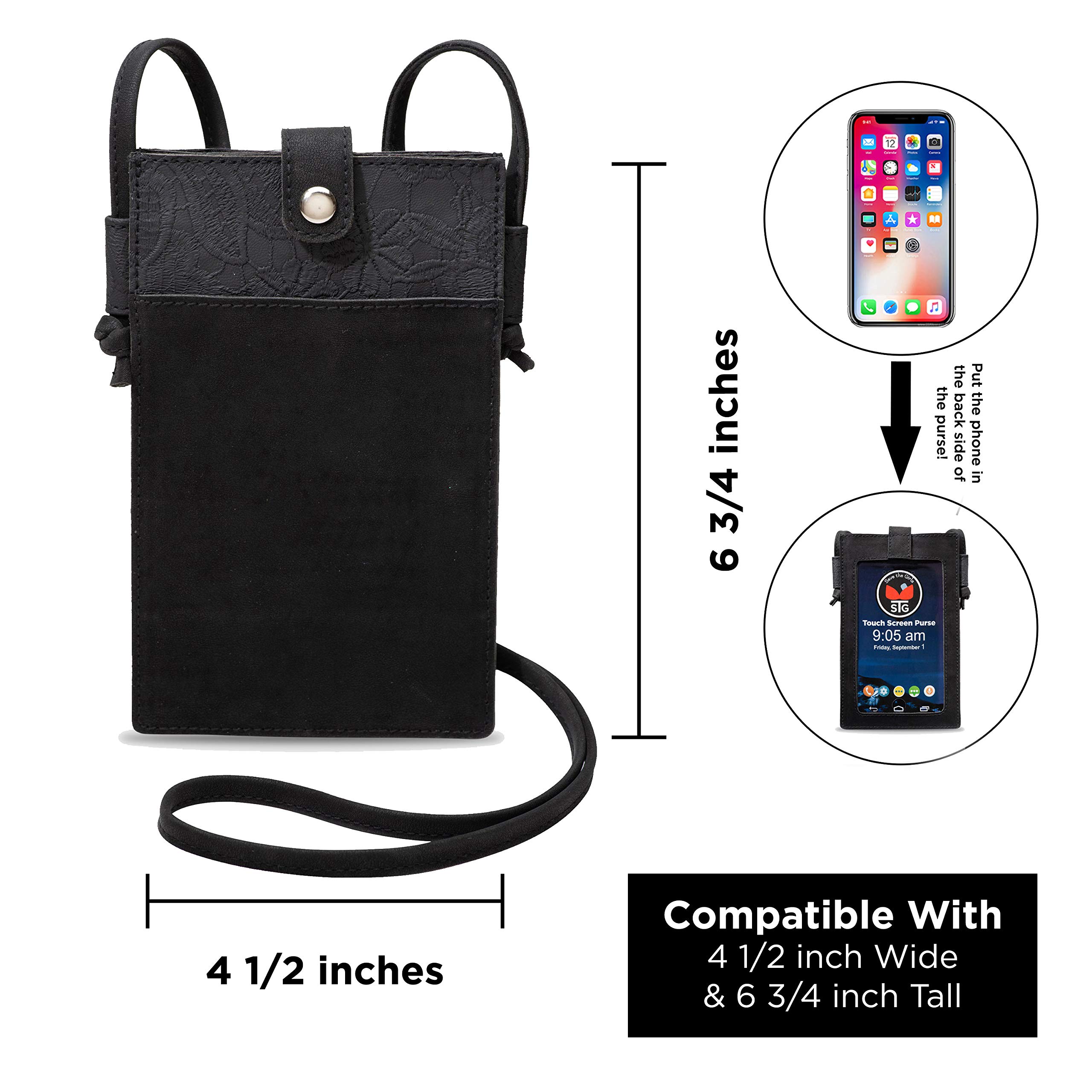 Lacey Mae Touchscreen Crossbody Purse - Smartphone Bag with 3 Credit Card Slots for Women, Perfect for Shopping, Travel, and Everyday Use