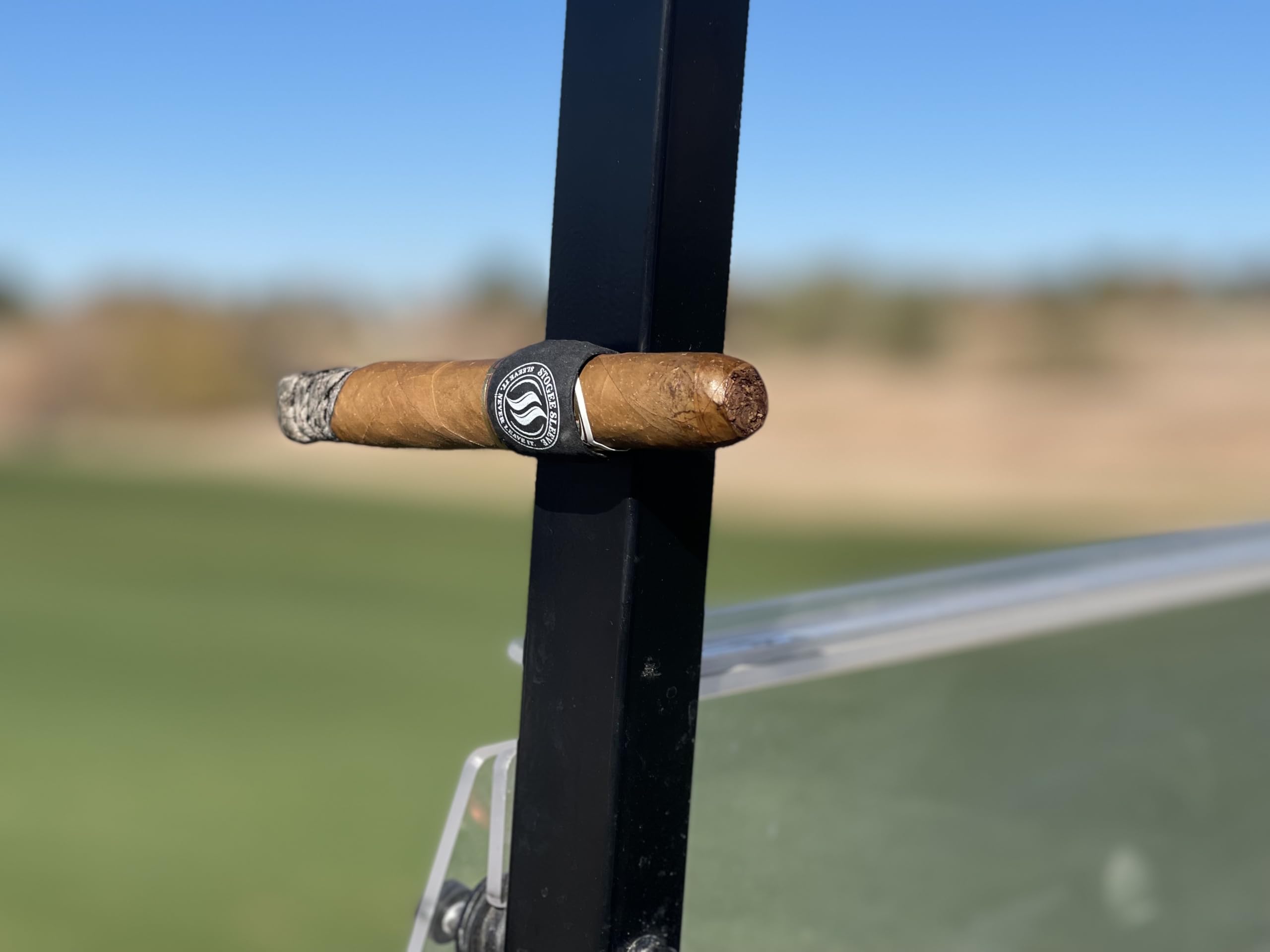 Premium Magnetic Cigar Holder - Compact & Fire Retardant Golf Cart Accessory | Multi-Purpose Cigar Accessory for Golfing, Driving & Outdoor Activities