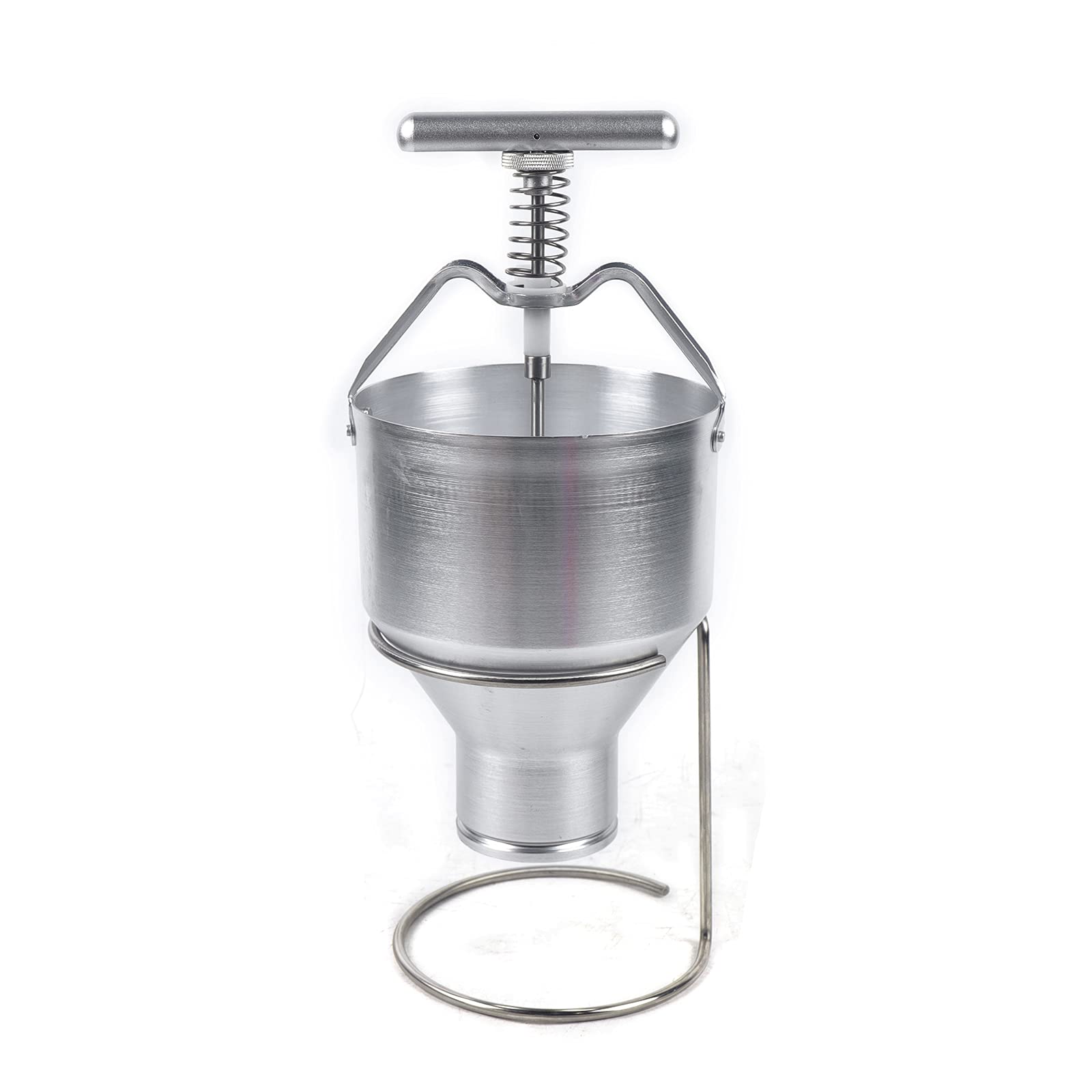 CNCEST 5L Commercial Donut Maker Machine - 6 Adjustable Thickness Settings, Stainless Steel & Aluminum Construction - Manual Donut Depositor with Continuous Use Hopper & Stand Holder - Perfect for Bakeries, Cafes & Home Kitchens