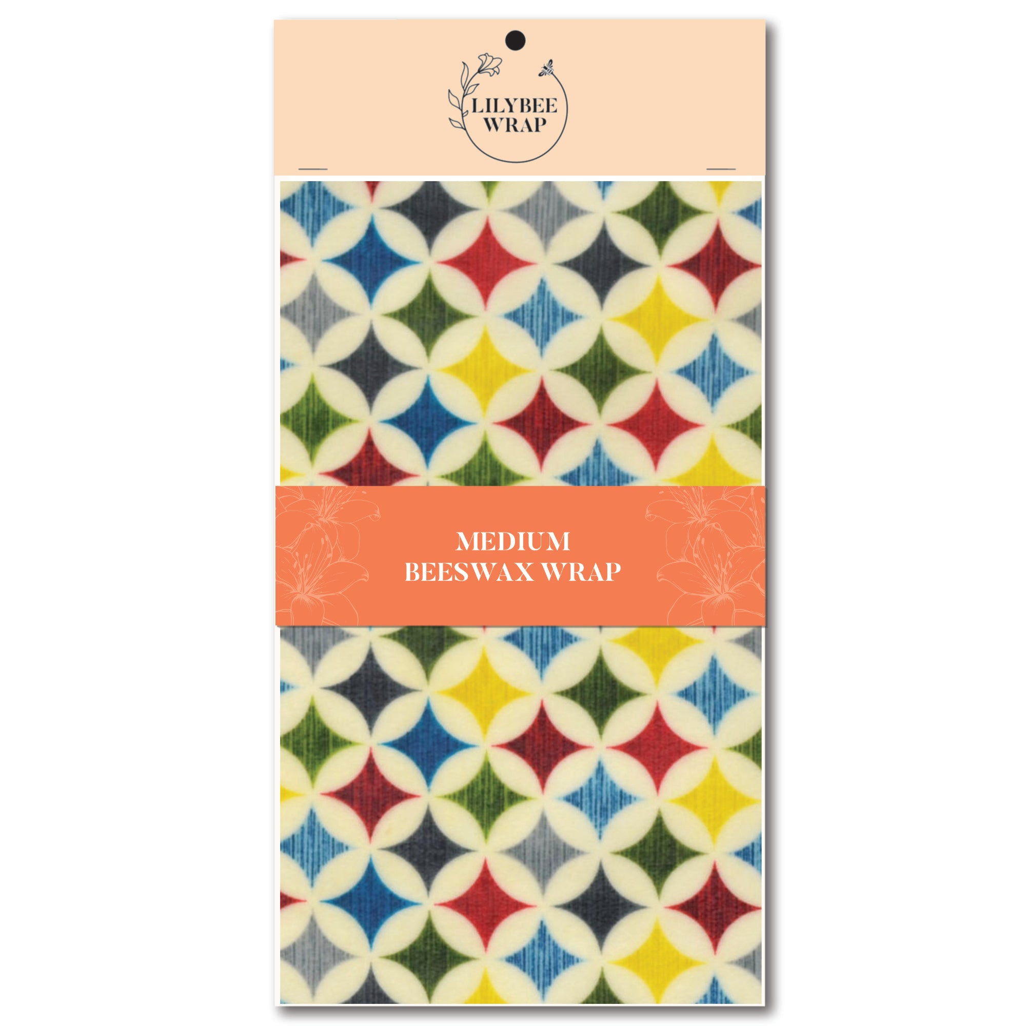 Eco-Friendly Beeswax Food Wraps - Reusable & Sustainable Medium Size for Fresh Food Storage - Perfect for Sandwiches, Cheese, Fruits & Leftovers