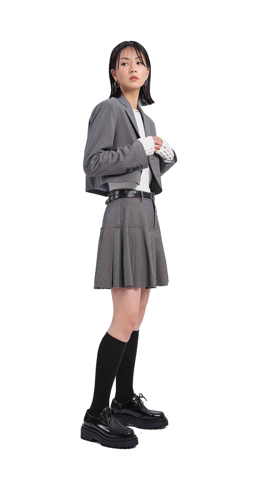 Stylish A-Line Pleated Skirt for Women - Trendy High Waist Flowy Midi Skirt - Perfect for Office, Party & Casual Wear