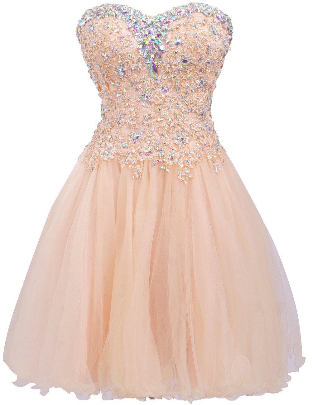 Elegant Short Homecoming Dresses | Lace Strapless Cocktail Dress with Sweetheart Neckline | Prom, Ball Gown & Party Wear for Special Occasions