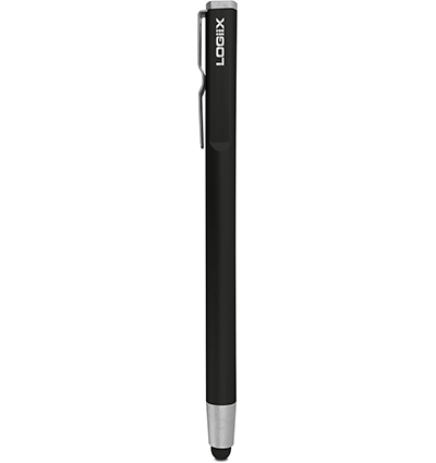 LOGiiX Aluminum Stylus Mini - Black Touch Screen Pen for iPad, iPhone, Samsung Tablets - Perfect for Drawing, Note-Taking & Digital Signatures