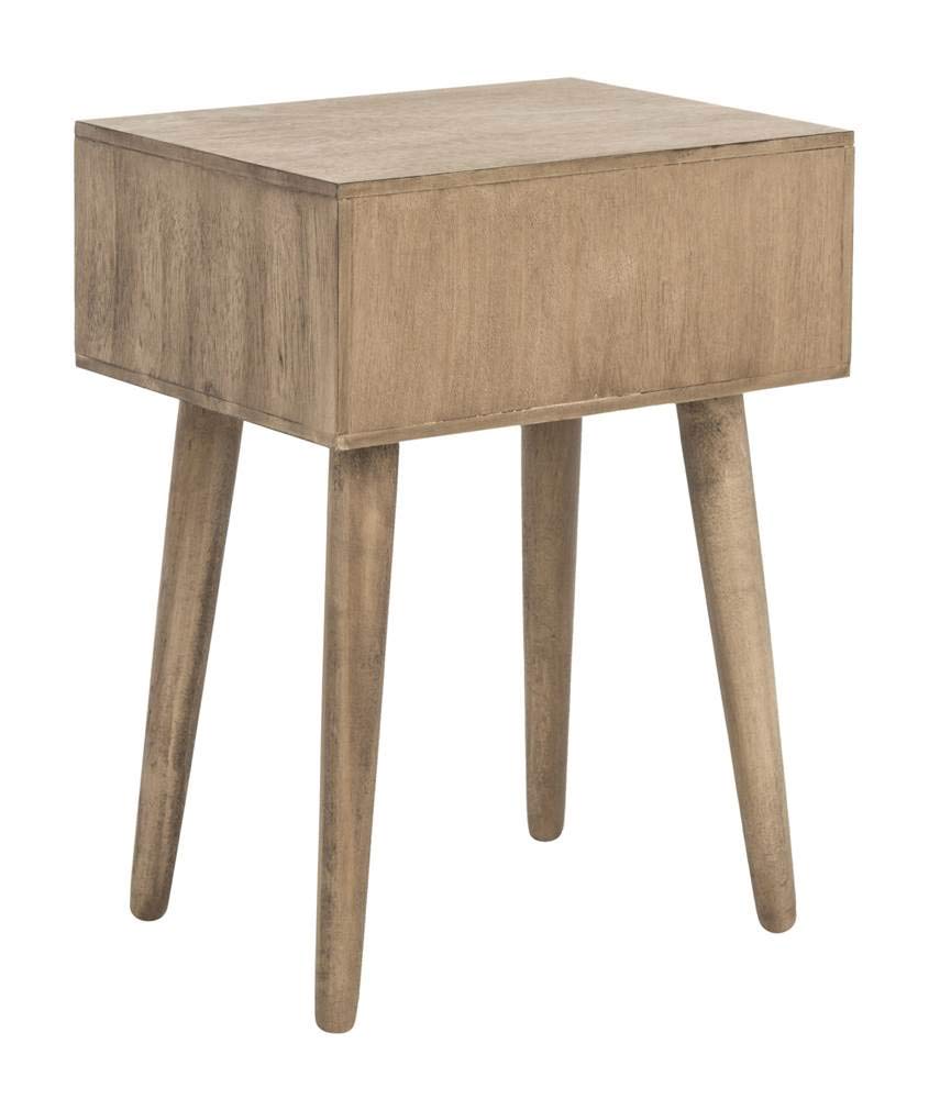 Safavieh Home Lyle Modern Chocolate Brown Accent Table - Stylish End Table for Living Room, Bedroom & Office Decor