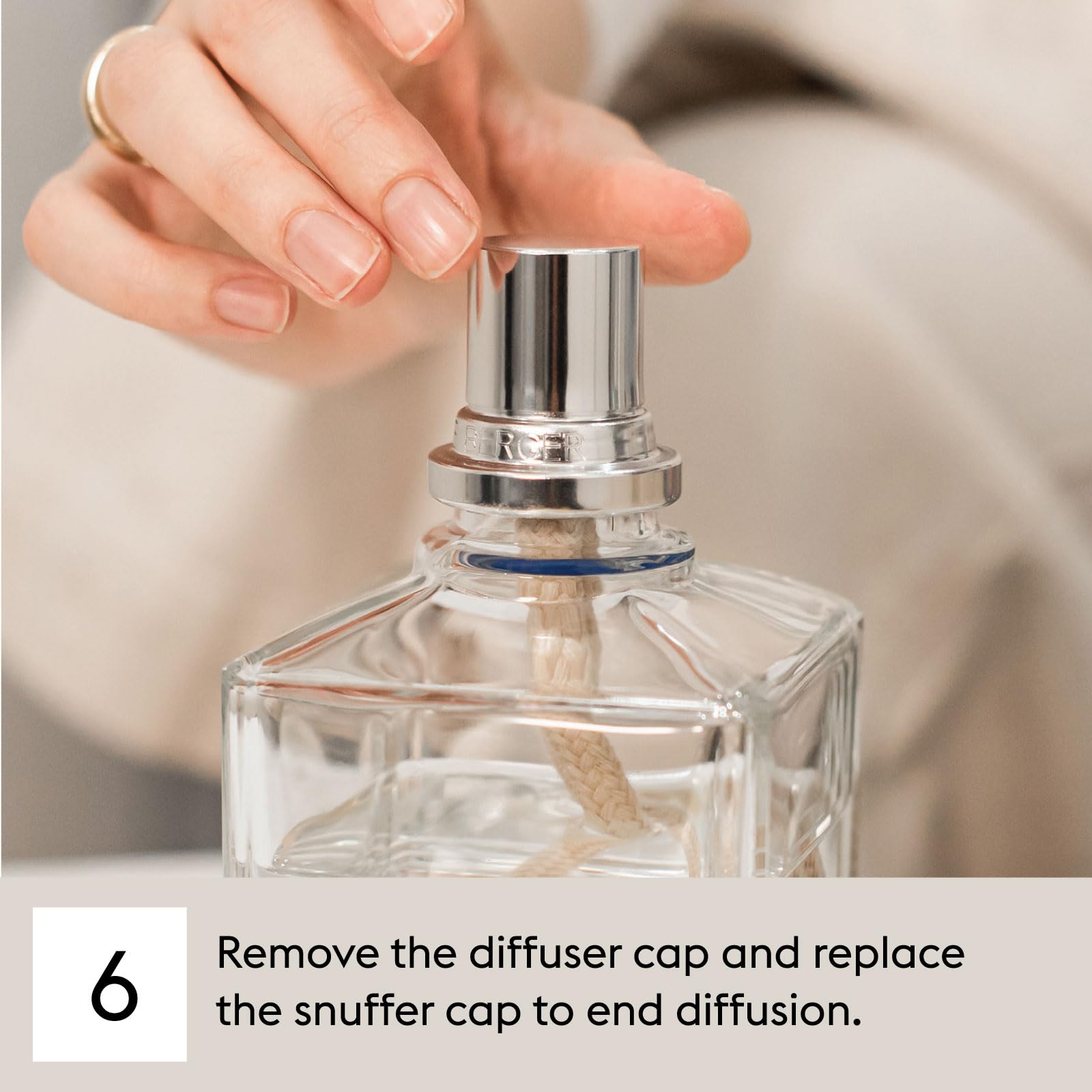 MAISON BERGER Fresh Linen Scented Oil Refill - 16.9oz (500ml) for Home Fragrance Diffusers & Air Fresheners - Perfect for Living Rooms, Bedrooms and Offices