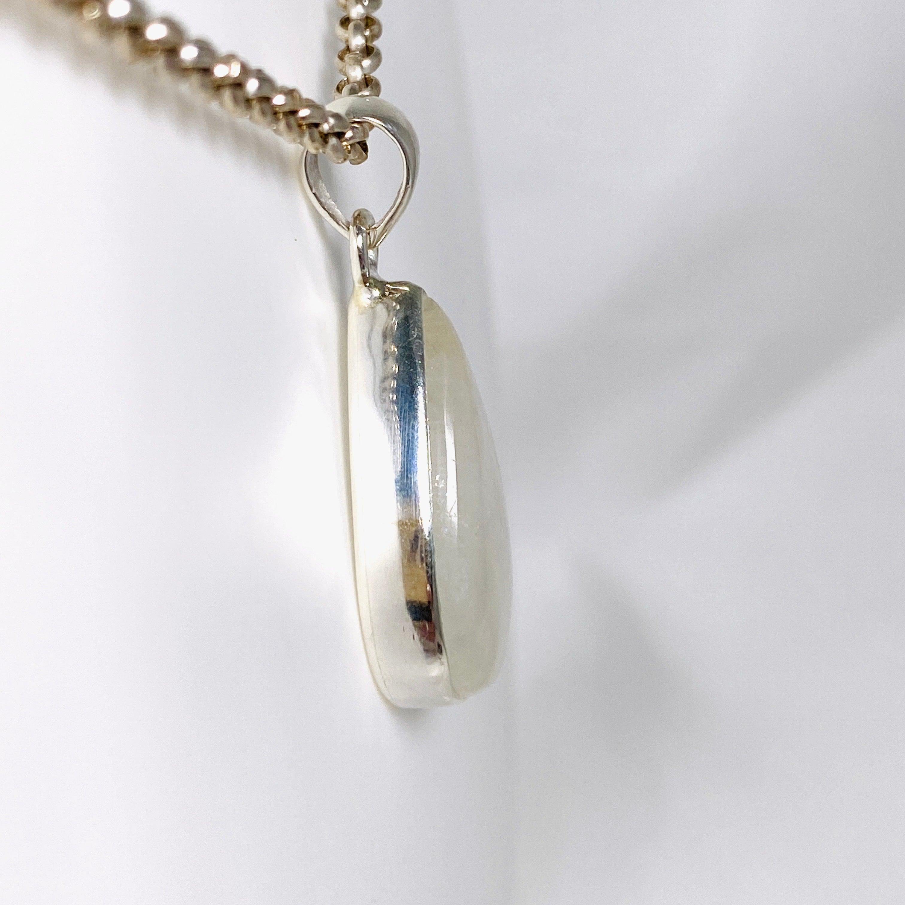 Natural Moonstone Teardrop Pendant Necklace KPGJ4024 - Elegant Boho Jewelry for Women, Perfect for Weddings & Everyday Wear