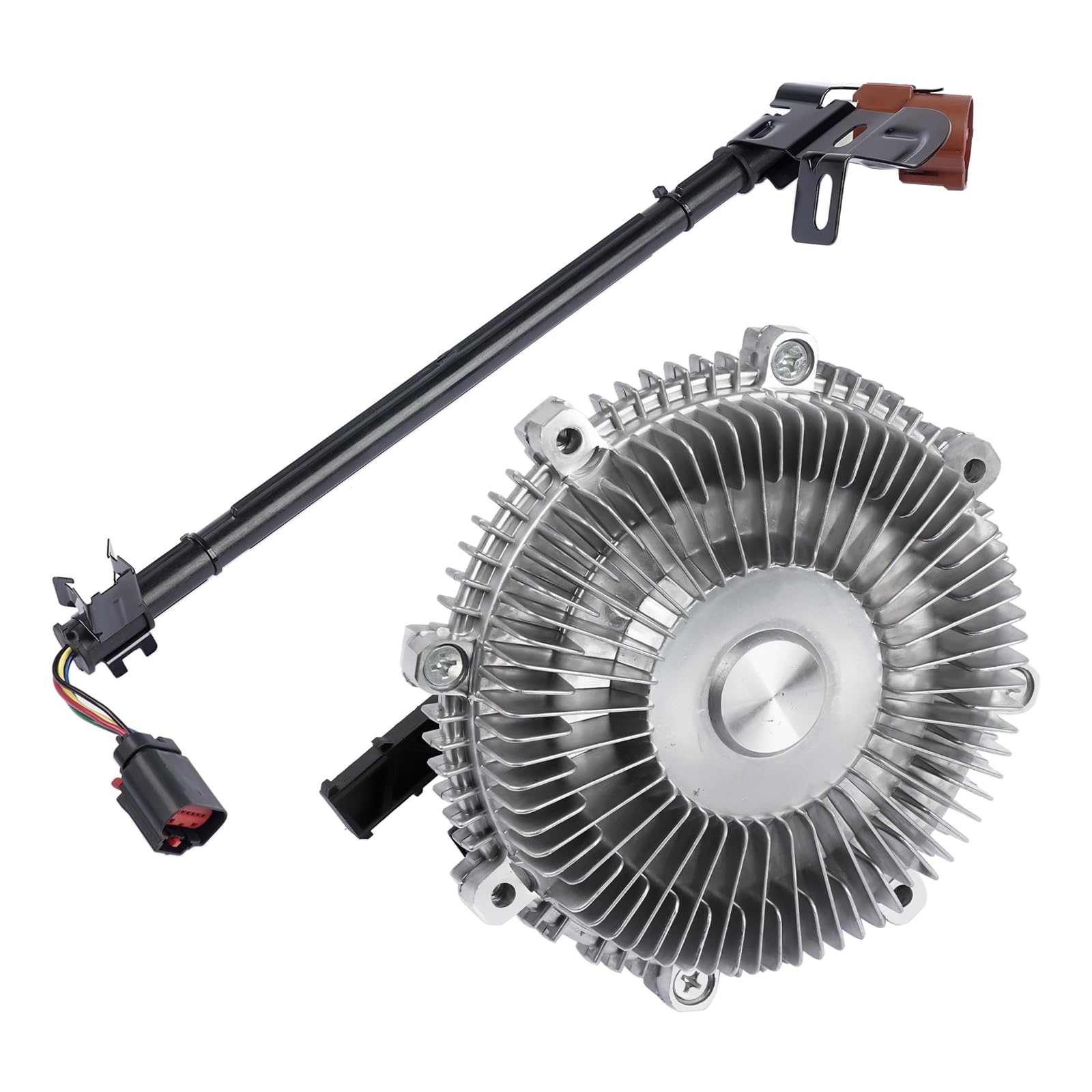 High Performance 7L2Z8A616A Electronic Radiator Cooling Fan Clutch Replacement for Ford Explorer 2006-2010, Explorer Sport Trac 2007-2010 & Mercury Mountaineer 2006-2010 with 4.0L 4.6L Engine - OEM 3263 YB-3076 46055 - Perfect for Overheating Prevention & Engine Cooling System Repair