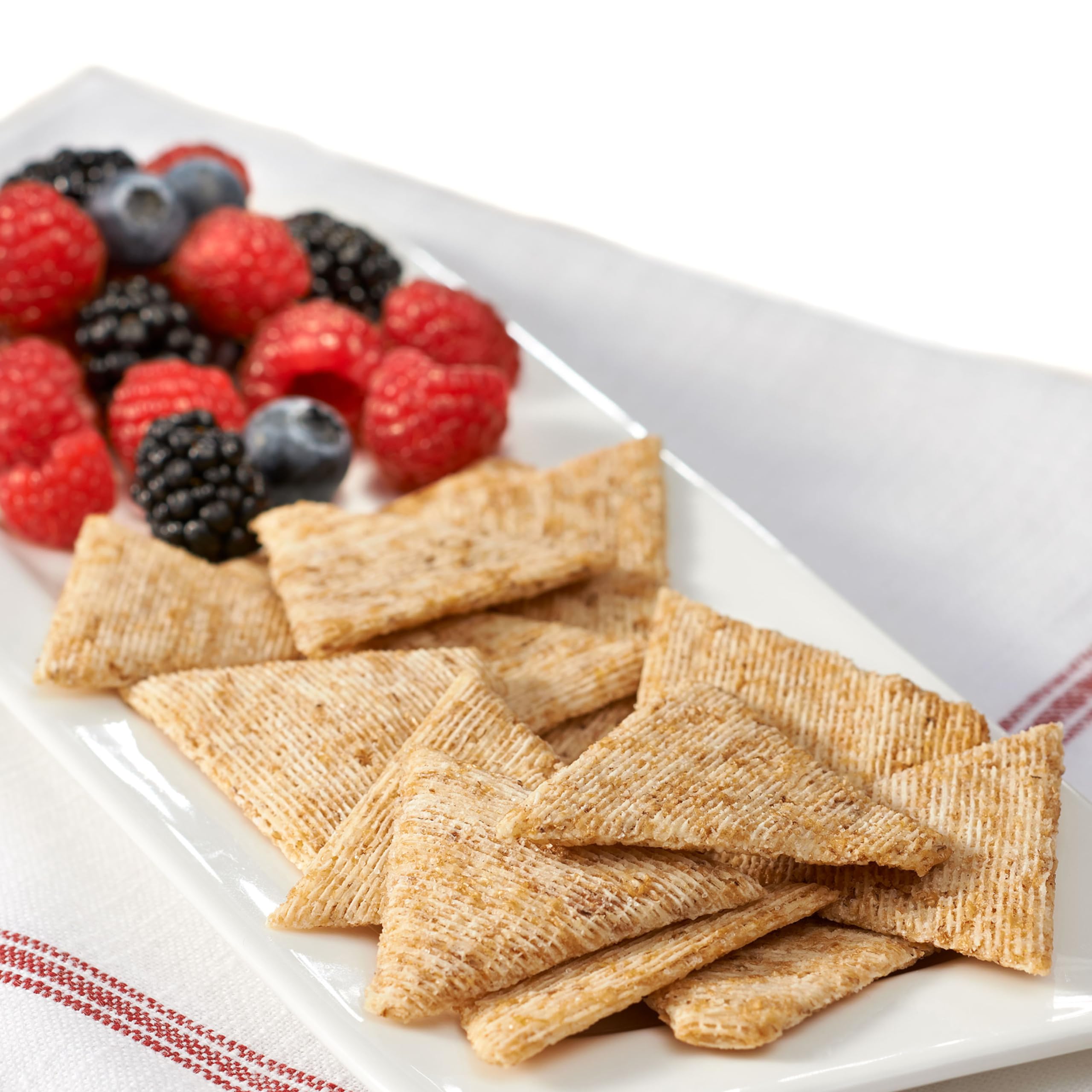 Organic Whole Grain Wheat Crackers | Triscuit Original Vegan Snacks | Gluten-Free Healthy Lunch Box Snacks for Kids & Adults | Perfect for Office, School & Picnics | 6-Pack (6.5 oz Each)