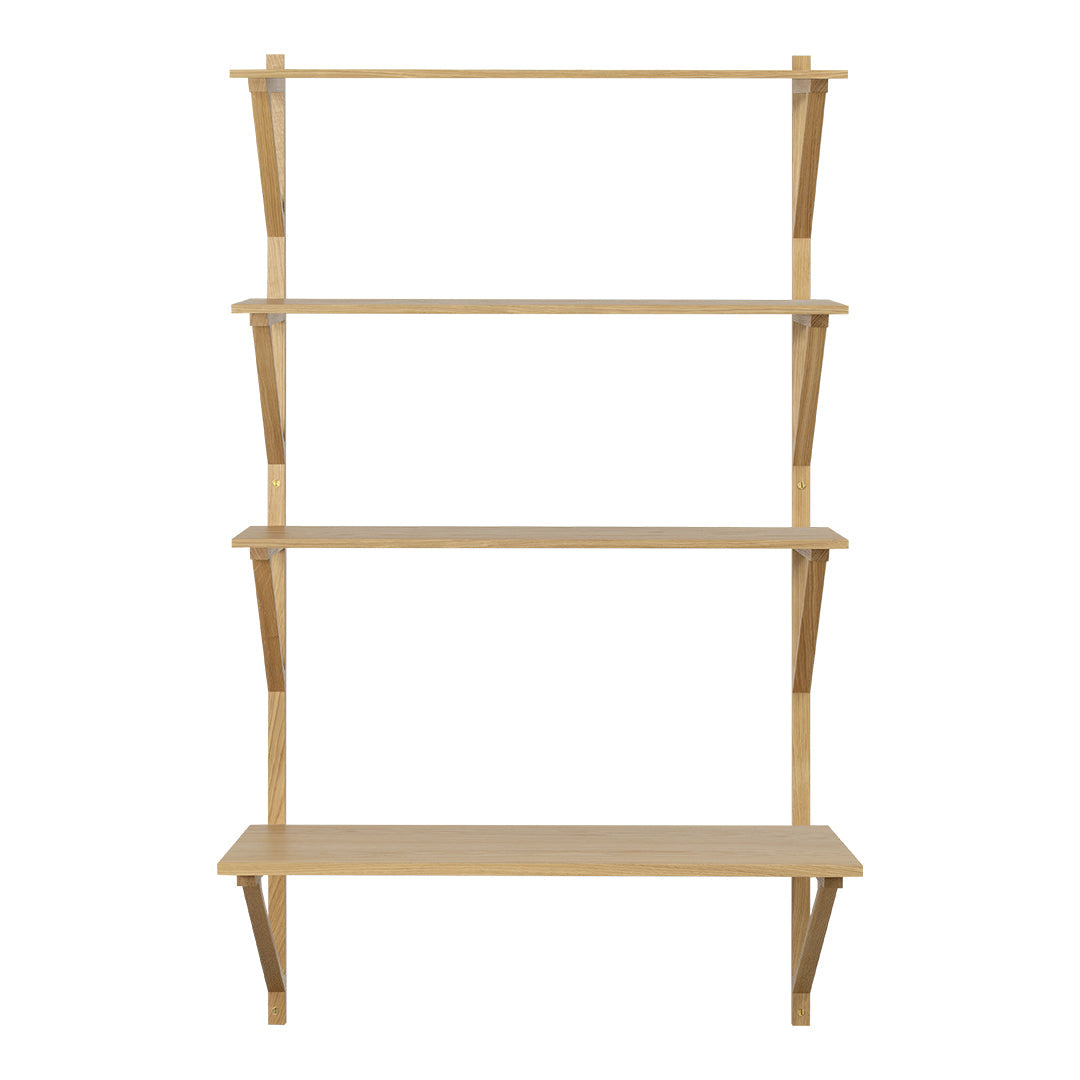 BM29 Wide Bookshelf with Built-in Desk - Perfect for Home Office, Study Room & Small Spaces | Durable & Stylish Storage Solution