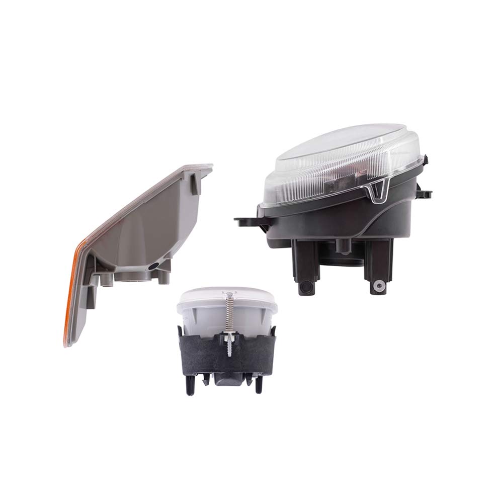Brock Replacement Halogen Headlight Assemblies 6-Piece Set for 2010 Jeep Patriot - No Leveling, Includes Park Signal & Fog Lights | Perfect for Night Driving & Off-Road Adventures
