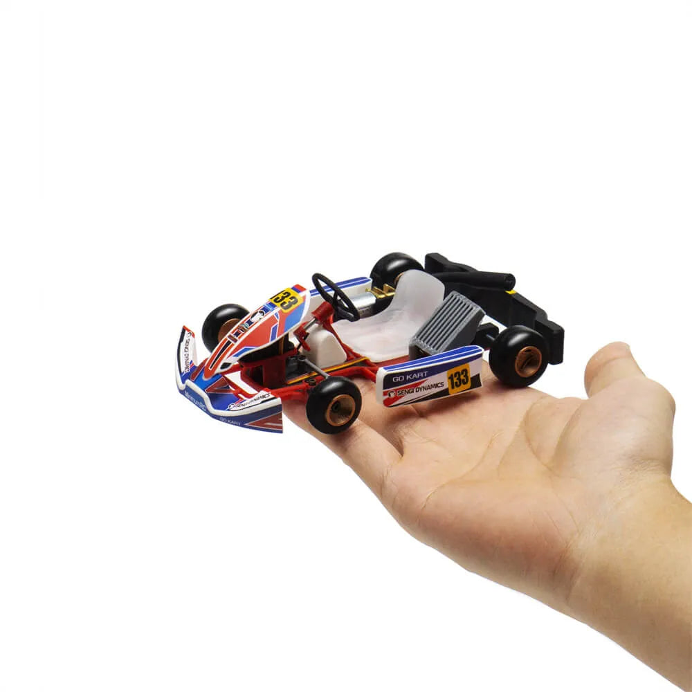 MinimumRC Sengi Kart 80 Micro Scale RC Car Go Kart Kit - DIY Unassembled Remote Control Toy for Kids & Adults | Perfect for Indoor Racing, Backyard Play & STEM Learning