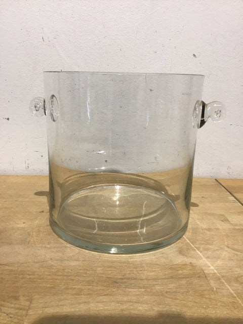 7.5 Inch Clear Glass Ice Bucket - Elegant & Durable for Chilling Wine, Champagne, and Beverages - Perfect for Parties, Weddings, and Home Bars