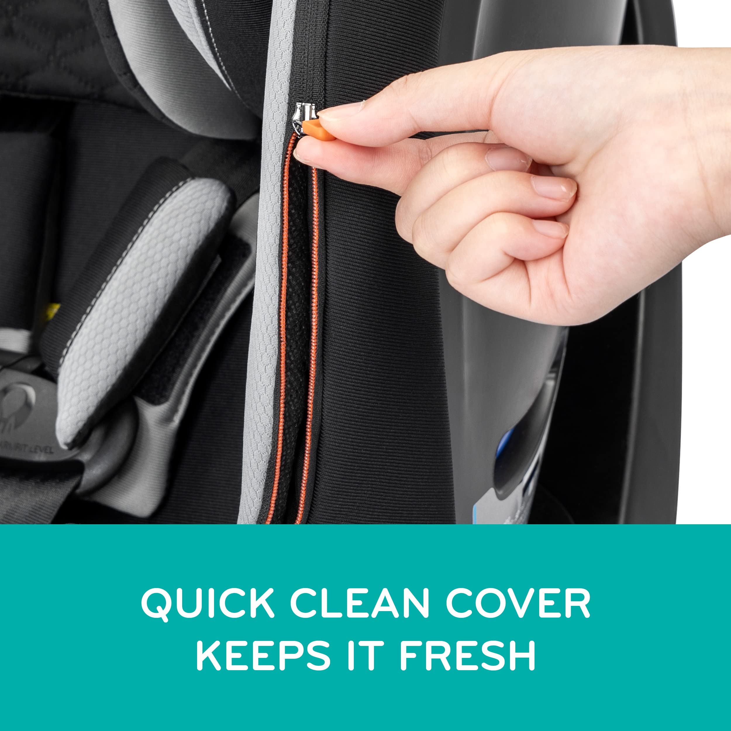 Evenflo Revolve360 Slim 2-in-1 Rotating Convertible Car Seat with Quick Clean Cover (Stow Blue) | Safe for Newborns to Toddlers | Easy Installation for SUVs & Minivans | Perfect for Road Trips & Daily Commutes