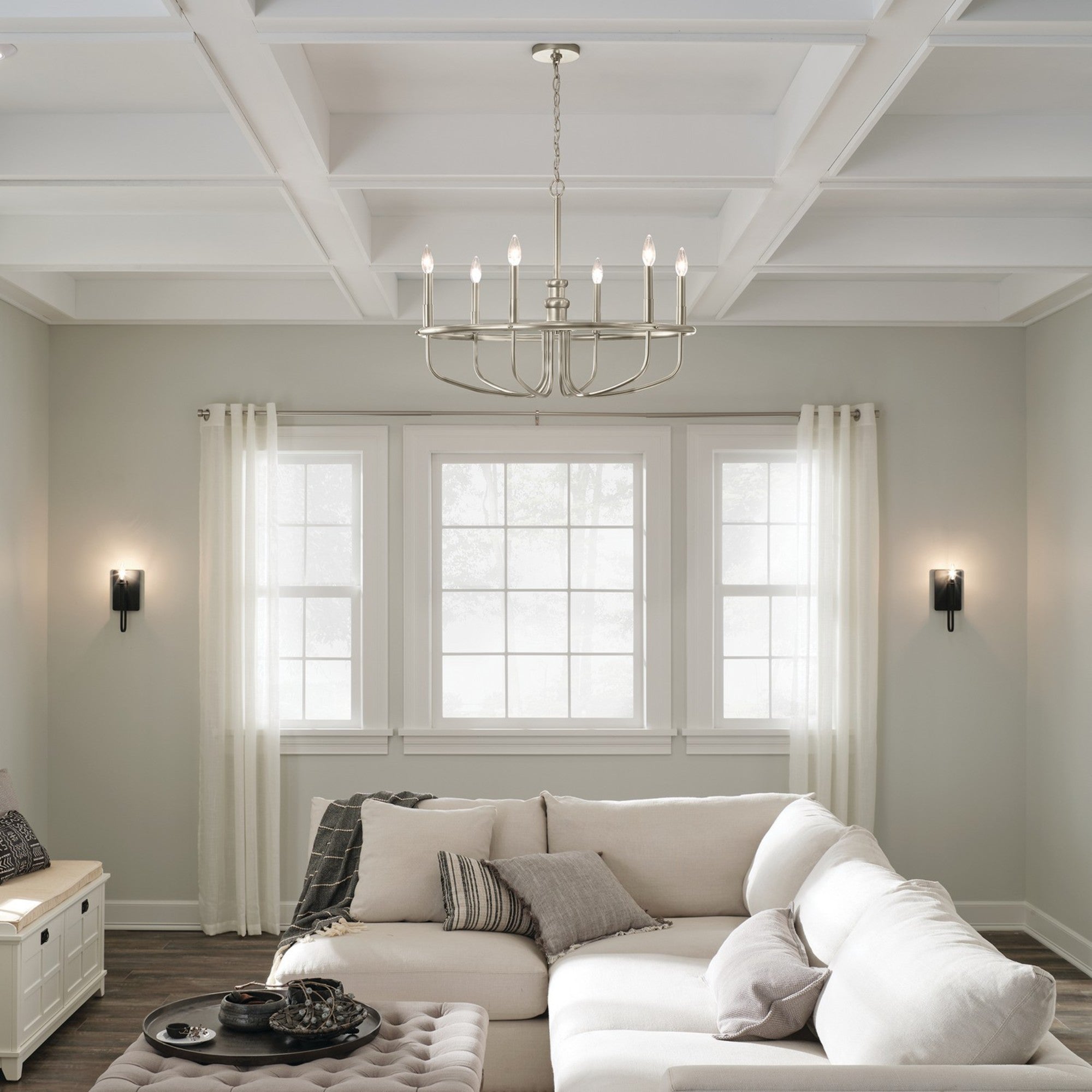 Alden 12 Inch Black Armed Wall Sconce Light Fixture - Modern Industrial Lighting for Bedroom, Hallway & Entryway
