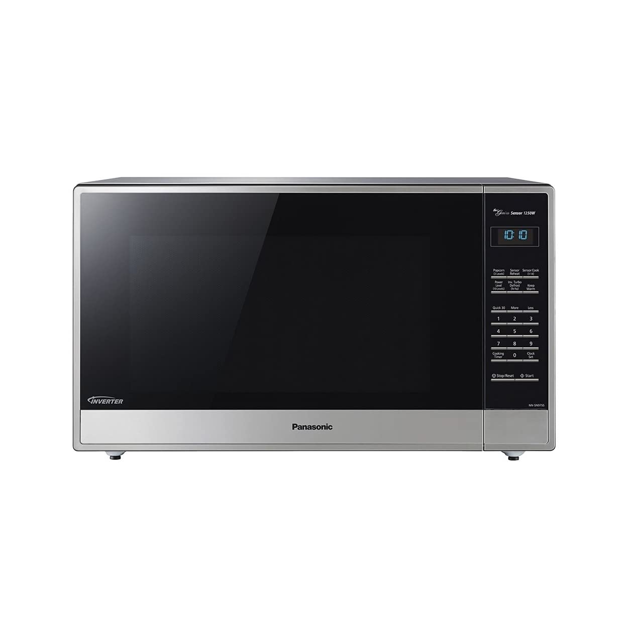 Panasonic 2.2 cu. ft. Stainless Steel Microwave Oven with Inverter Technology - Fast, Even Cooking for Home & Kitchen | Perfect for Reheating, Defrosting & Quick Meals