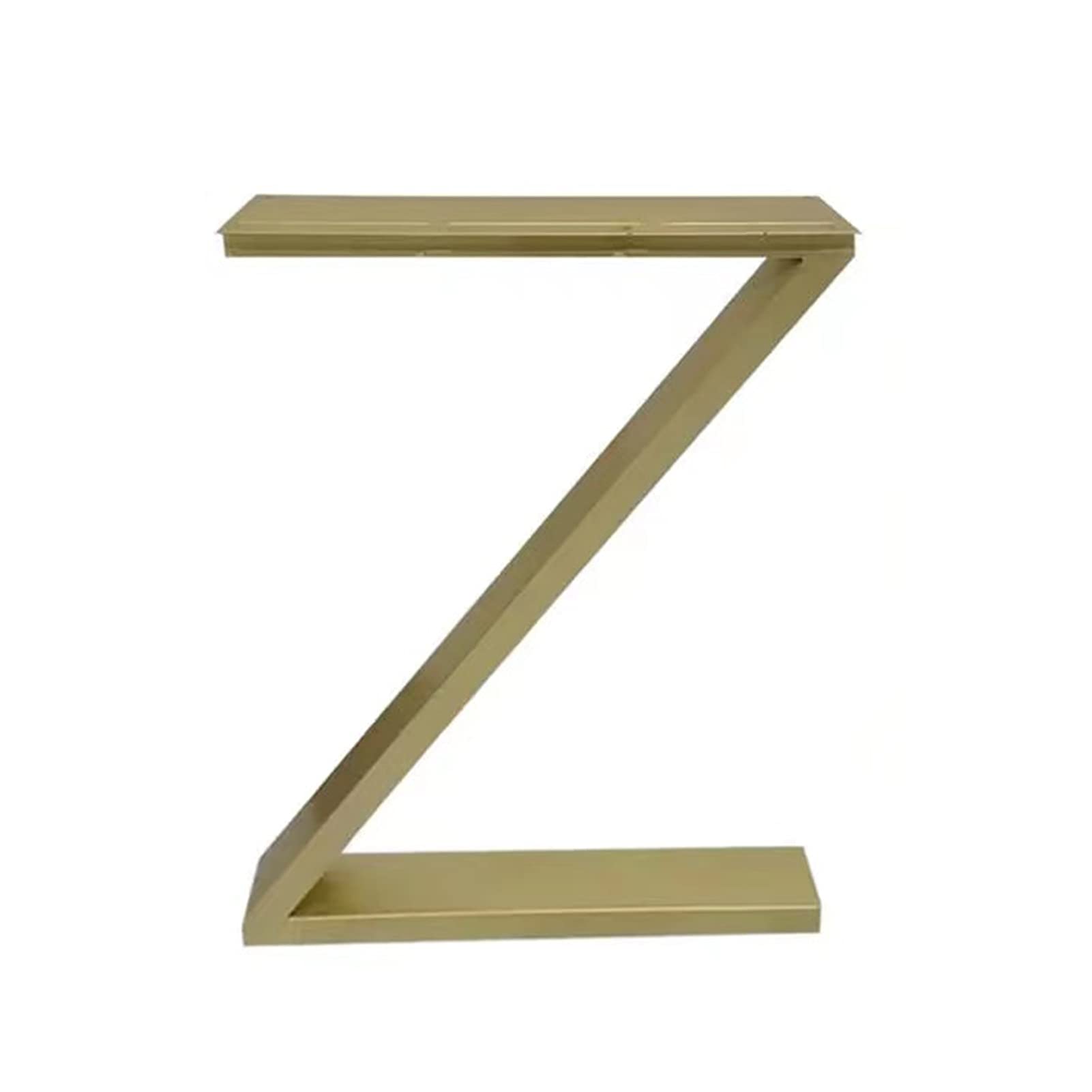 Heavy Duty Metal Z-Shaped Bar Counter Legs - Gold DIY Table Legs for Dining Tables, Desks & Benches | Country Style Furniture Replacement Legs | Perfect for Home Bars, Restaurants & DIY Projects