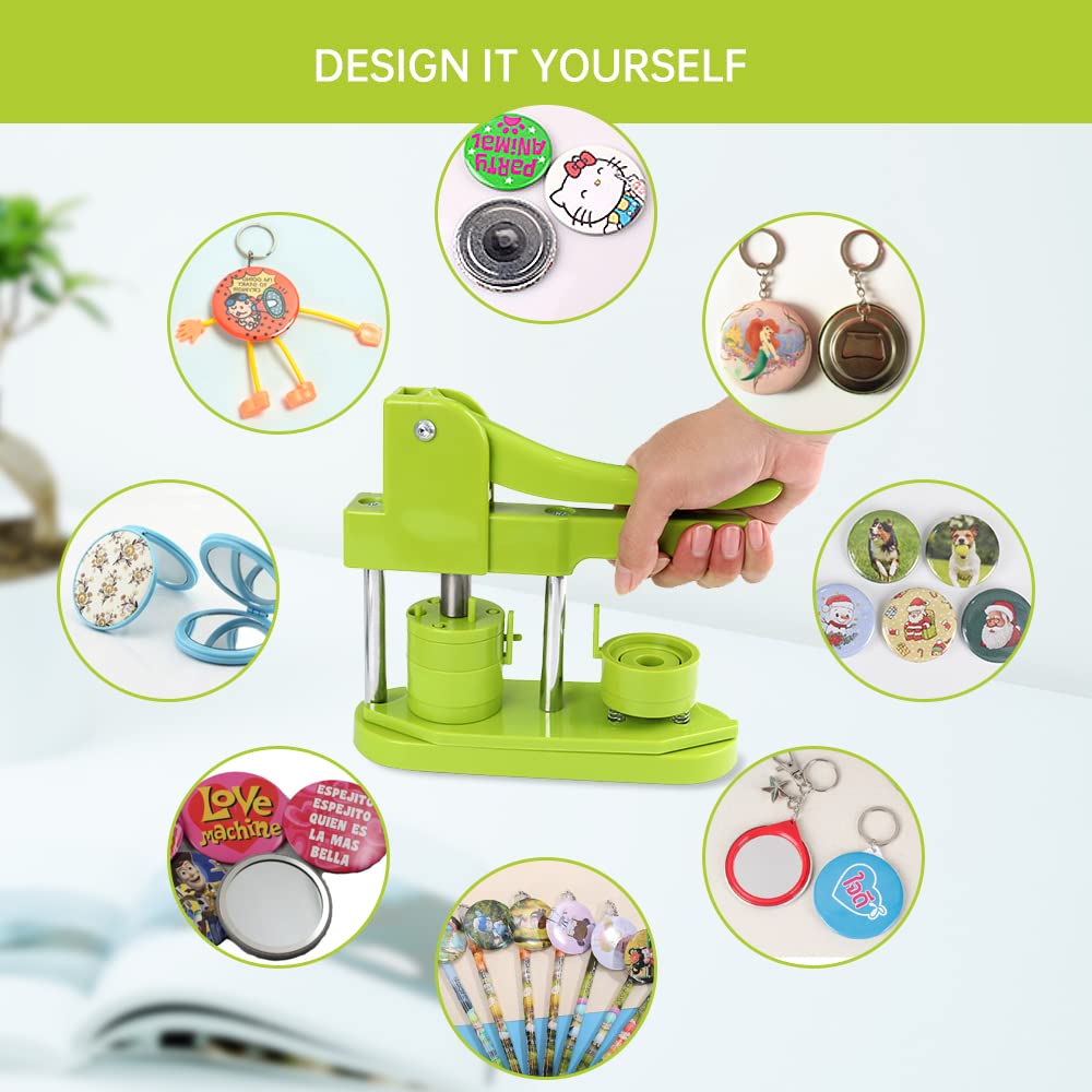 FastToBuy 4th Gen Button Maker Machine - 37mm/1.5