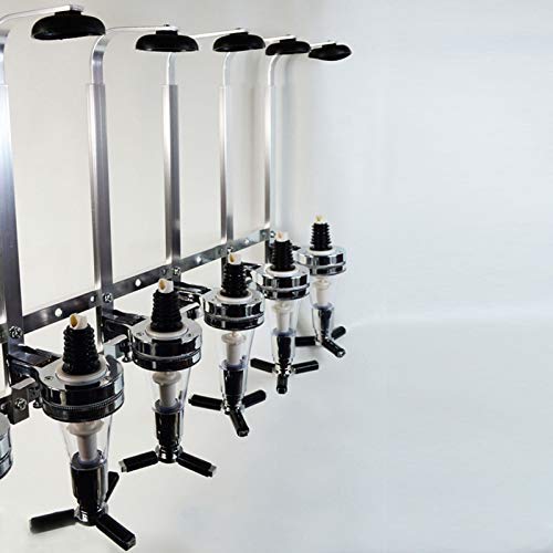 Premium Stainless Steel Wall Mount Wine Rack - Holds 6 Bottles for Wine, Spirits & Beverages | Space-Saving Bar Storage Solution for Home, Kitchen & Restaurant Decor
