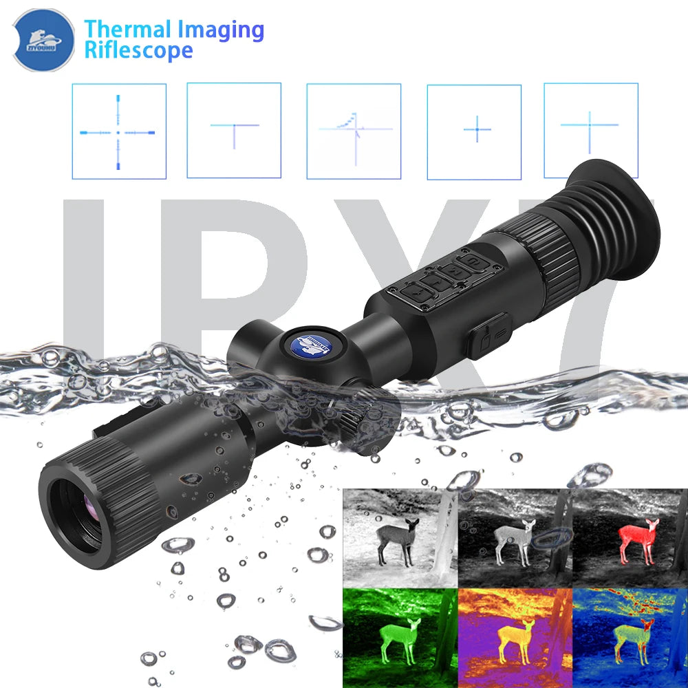XT30 384x288 Thermal Imaging Rifle Scope - High Resolution BDC Reticle for Hunting, Shooting & Hotspot Tracking | 6 Pseudo Color Modes | Night Vision & Search Rescue Operations