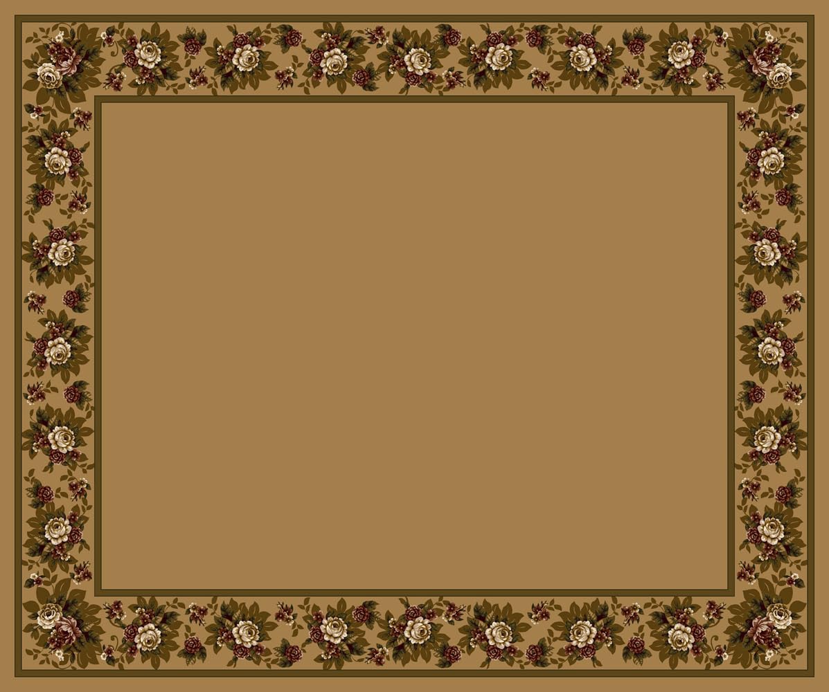 Floral Lace Maize Area Rug 5'4