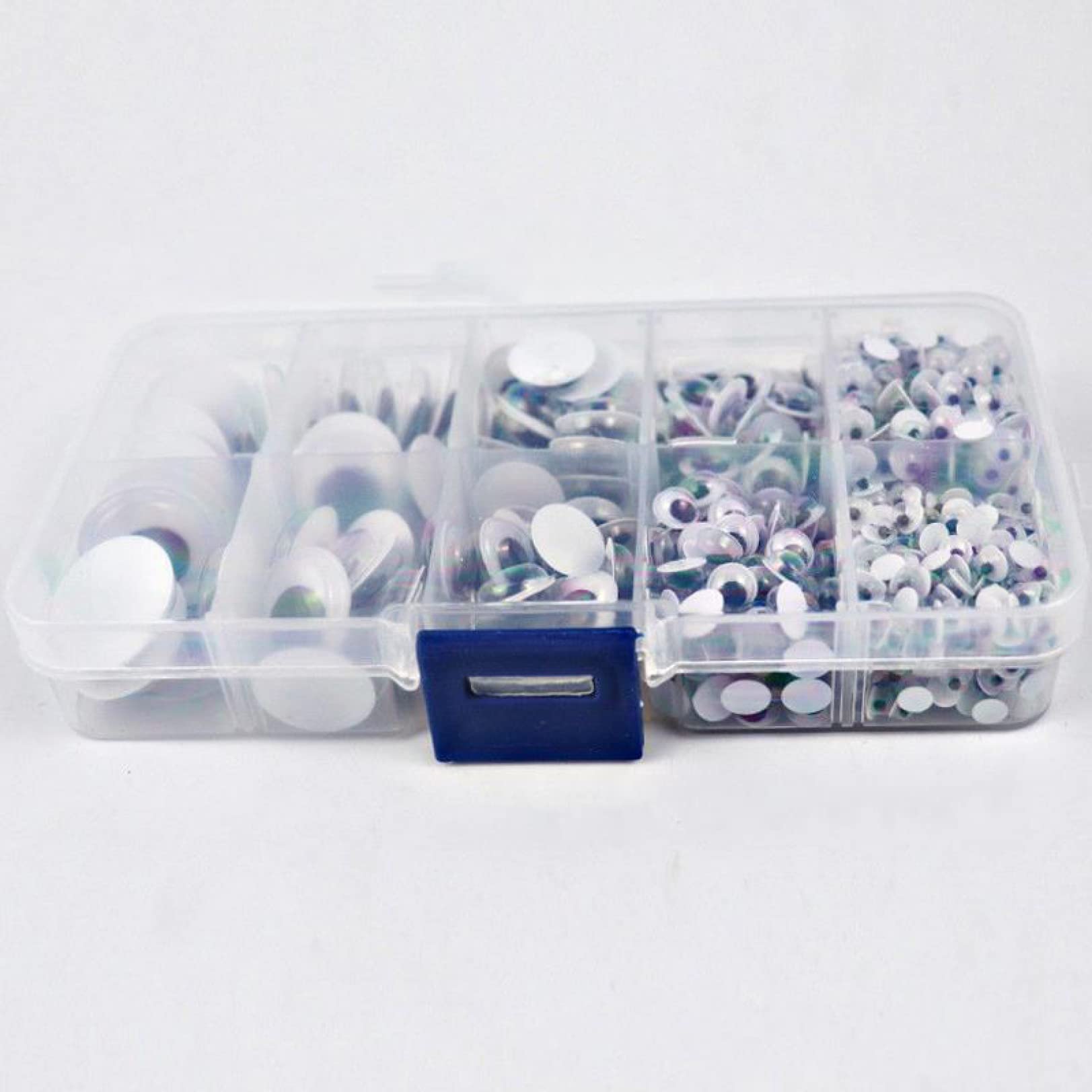 730PCS Self-Adhesive Mixed Size 4-15mm Googly Eyes for DIY Crafts - Perfect for Doll Making, Scrapbooking, Puppet Shows, Crochet Toys and Home Decor (Wiggle Eyes for Creative Projects)